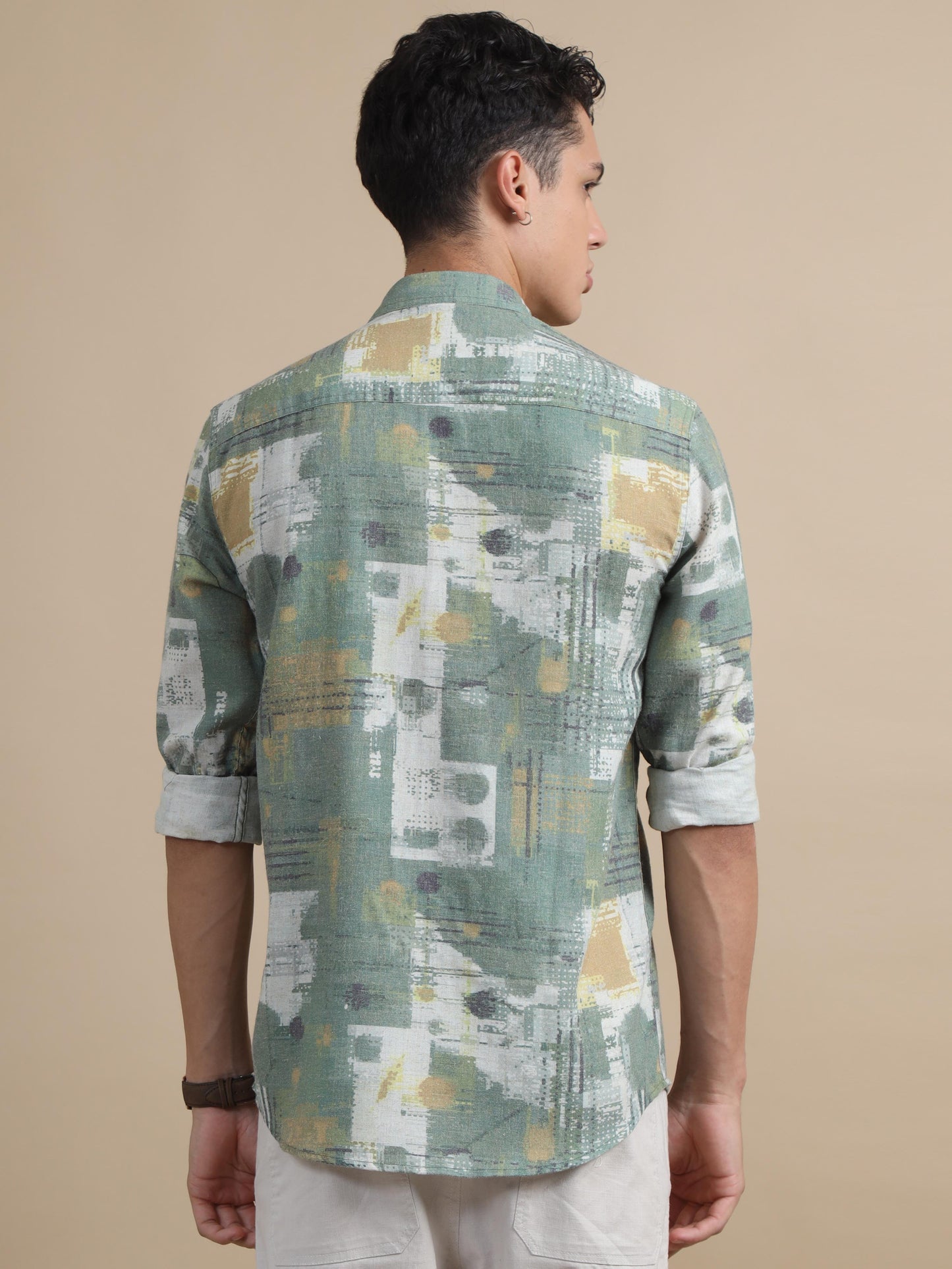 Pocket Breeze Light Green Shirt