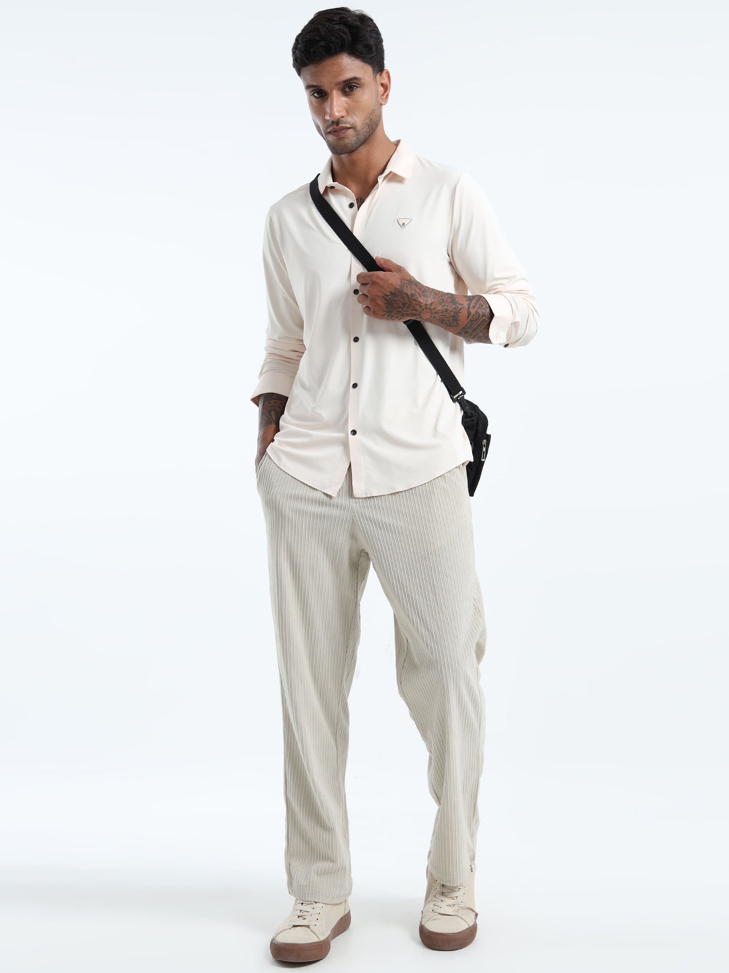 Sandshell Luxe Cream Stitchless Shirt