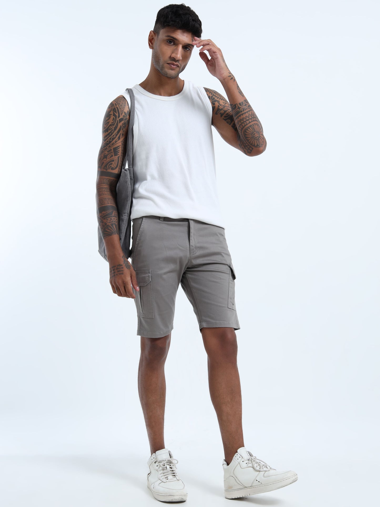 Light Grey Shorts for Men