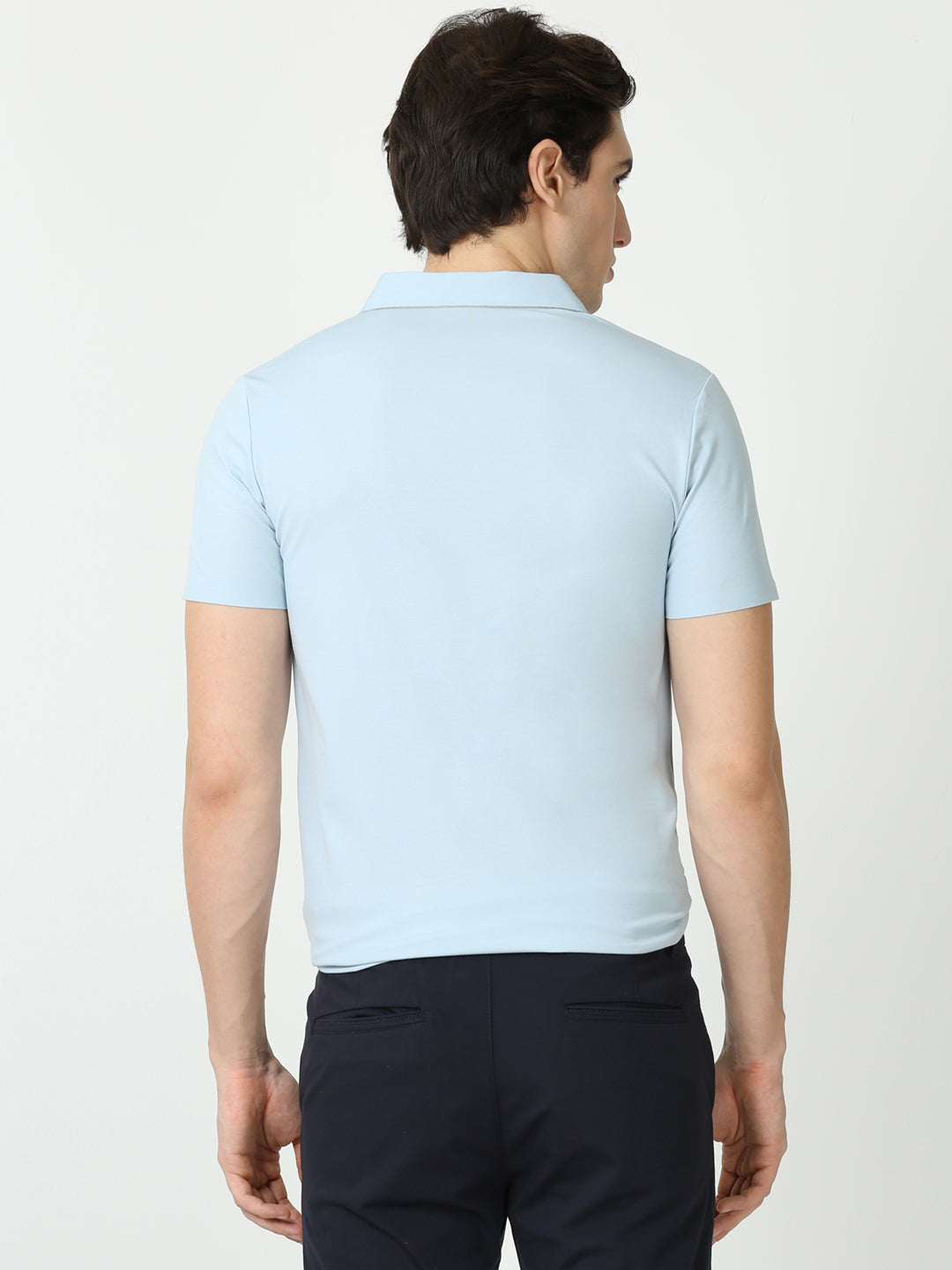 Seamless Polo Link Water sky blue polo t shirt for men