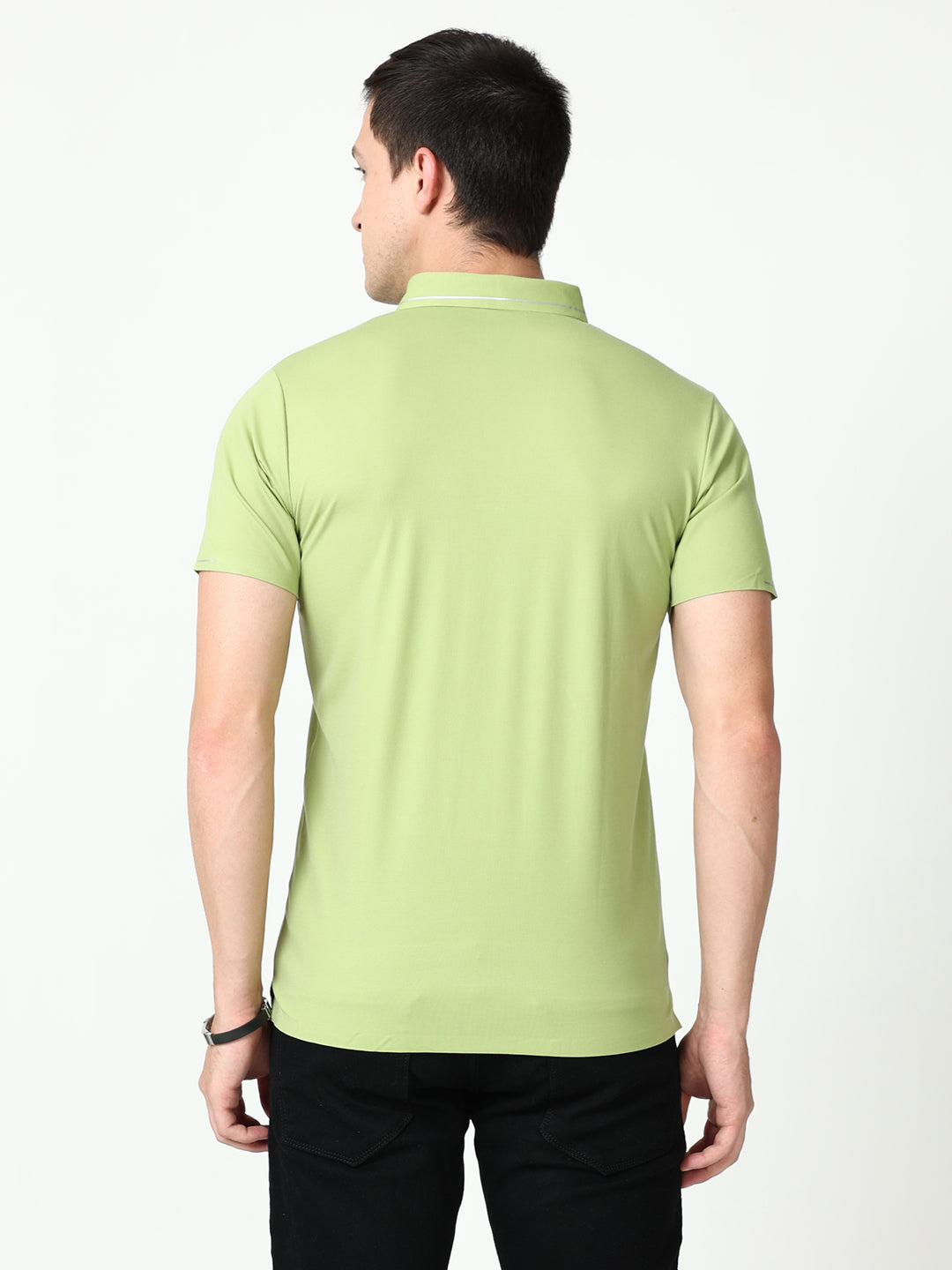 Seamless Beryl mens green polo shirt