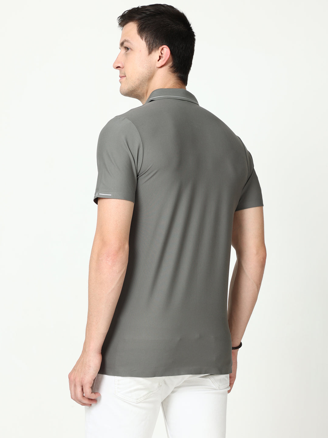 Seamless Granite Grey Polo Tshirt for men