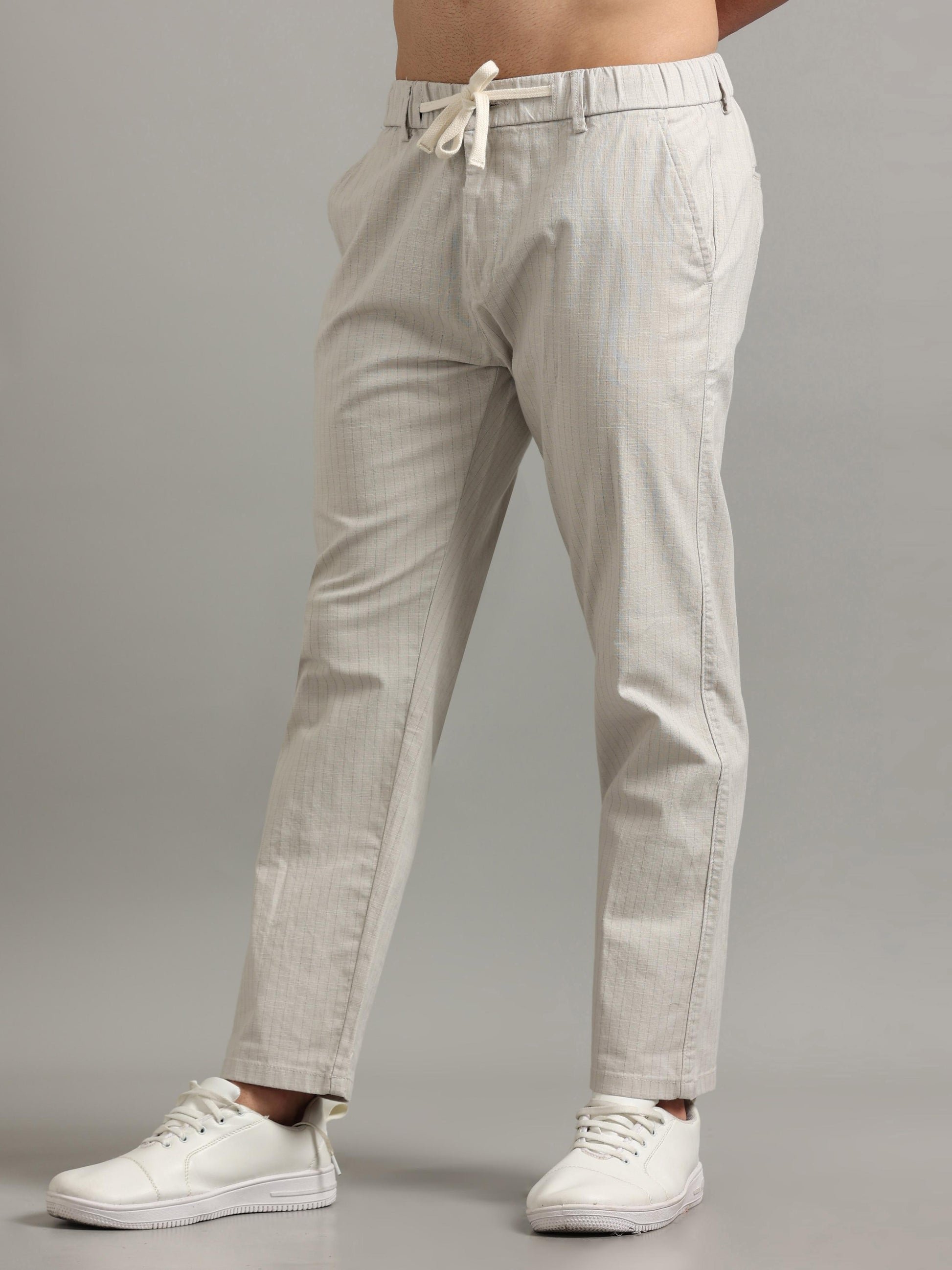 Cool Regular Fit Chikoo Formal Trousers for Mens 