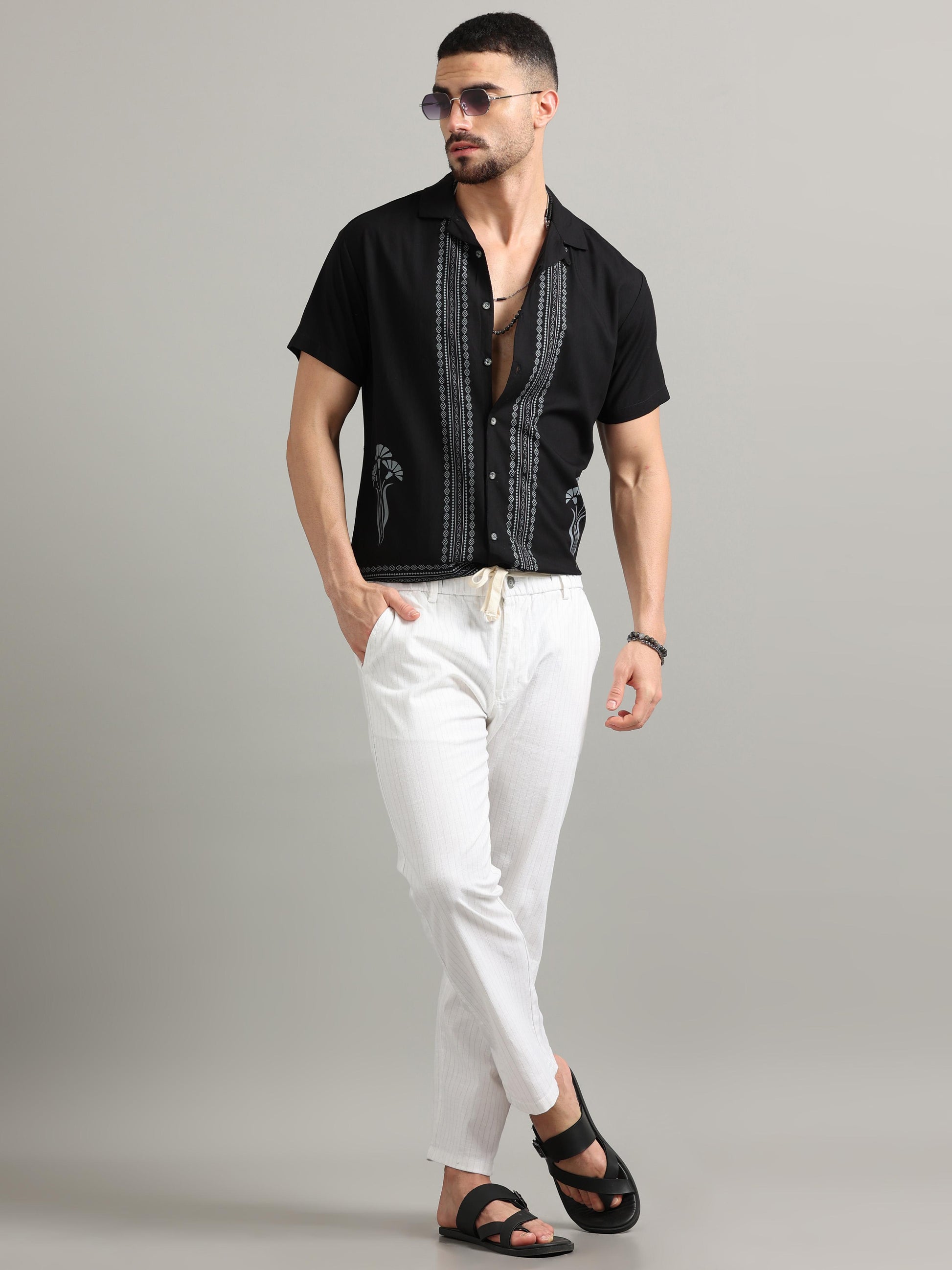  Regular Fit White Trousers For Men 