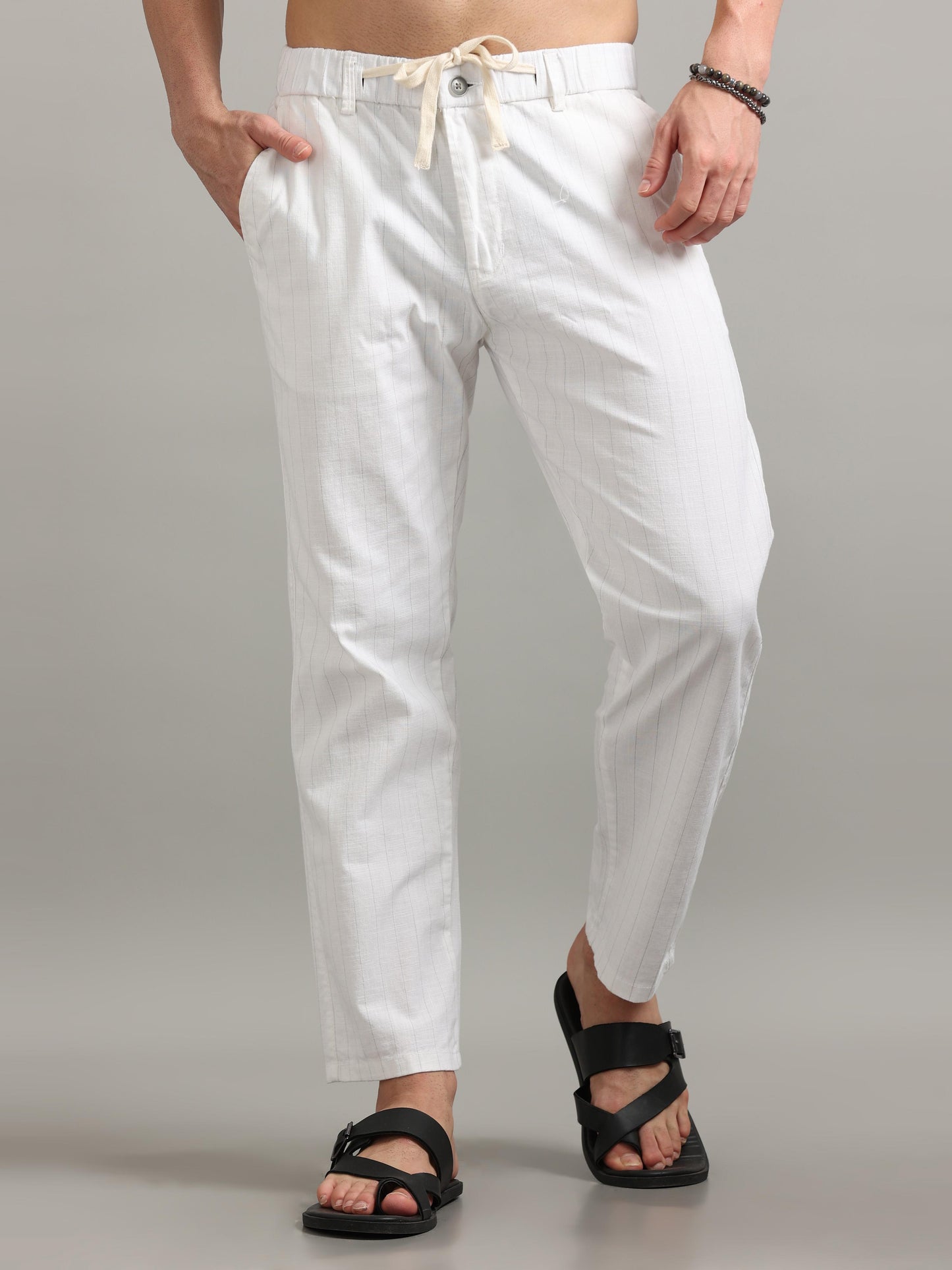 Trendy White Trousers Men 