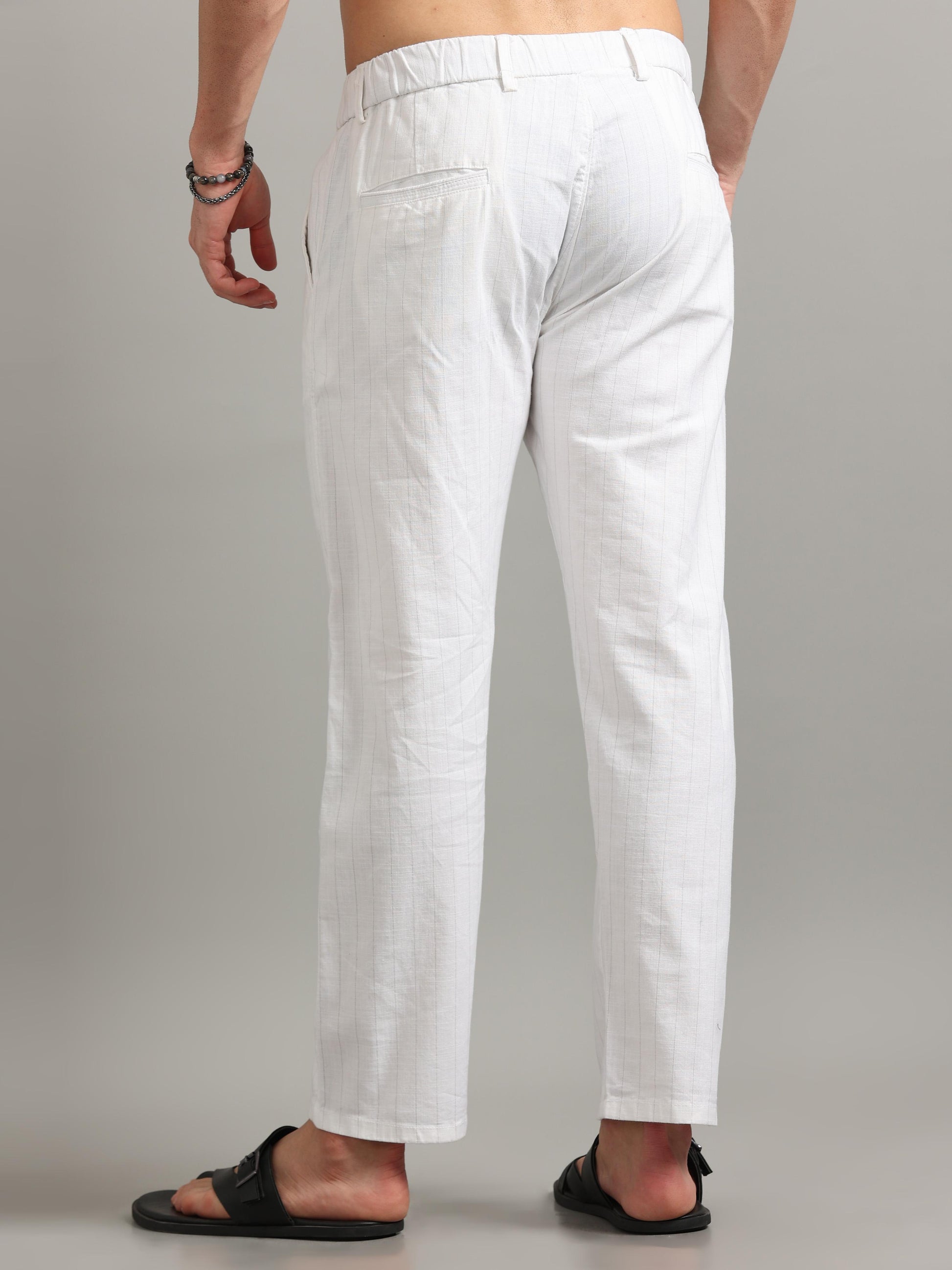 Trendy White Trousers Men 