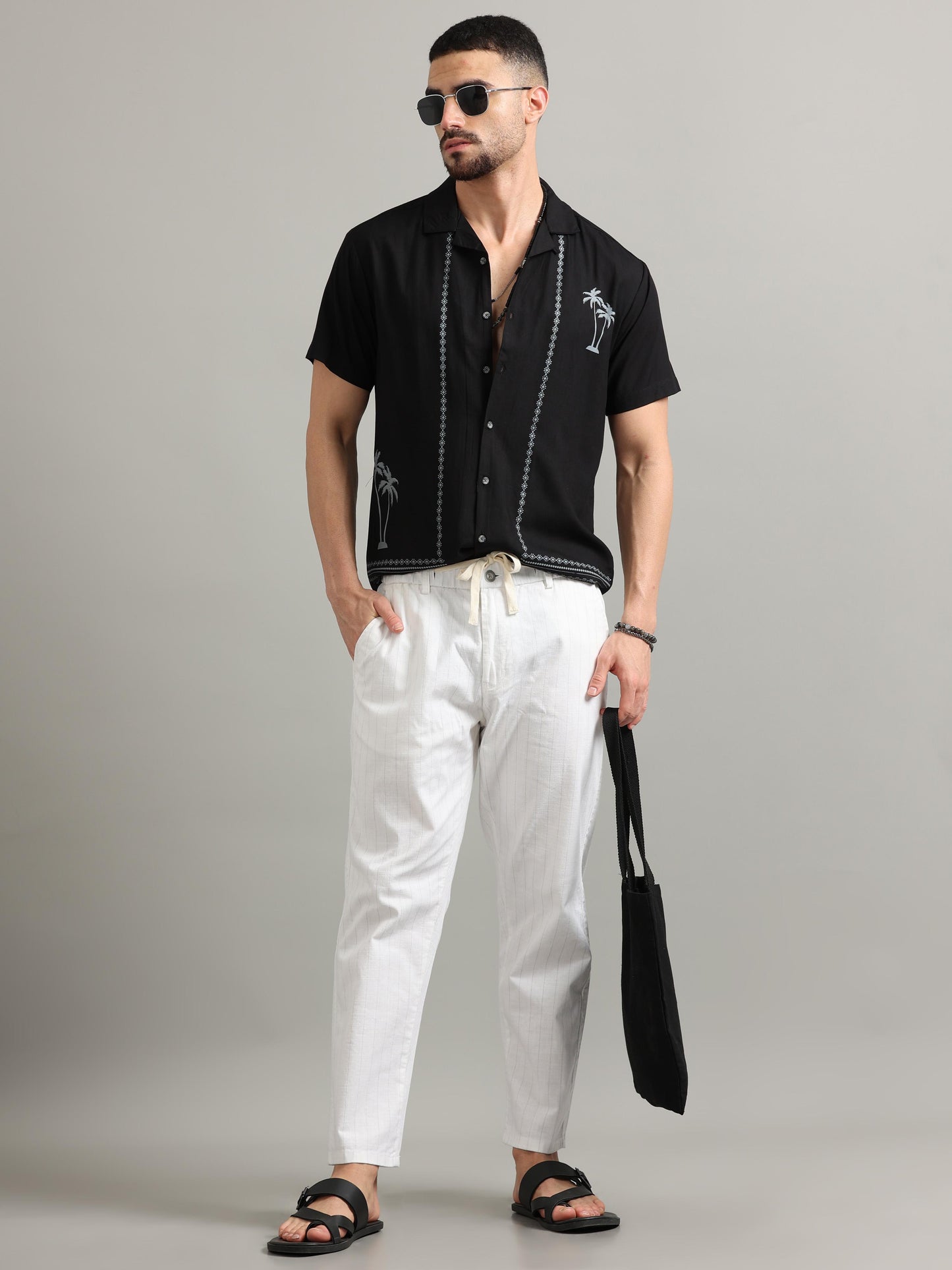 Trendy White Trousers Men 