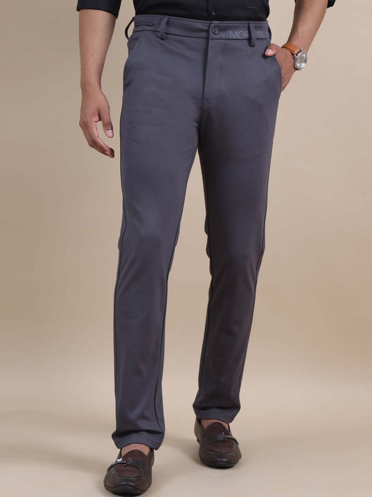 Move Flex Dark Grey Mens Stretch Chinos 