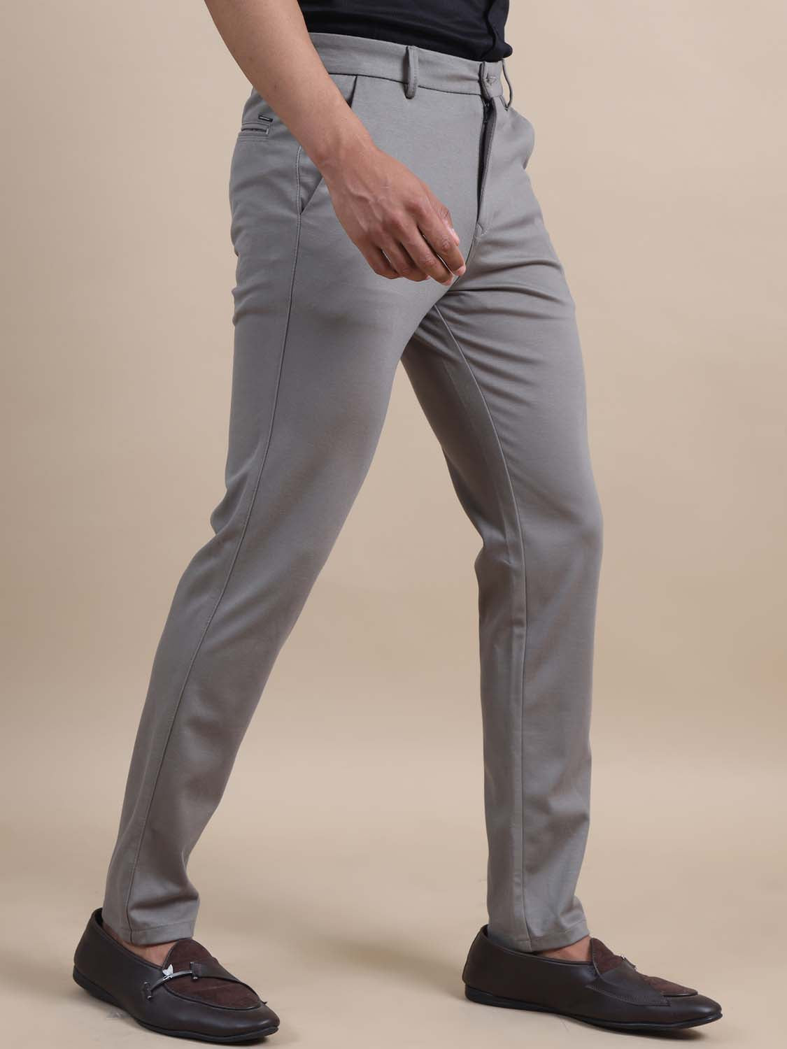 Flexi Fusion 4 Way Grey Chinos for men 