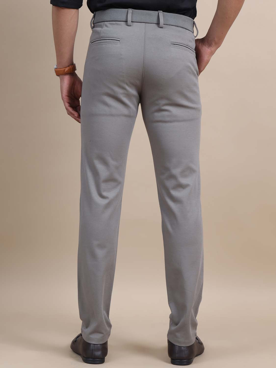 Flexi Fusion 4 Way Grey Chinos for men 