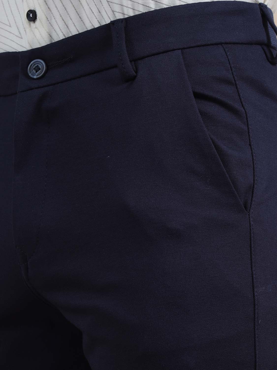 Flexi fusion 4 Way Navy Blue Chino Pants 