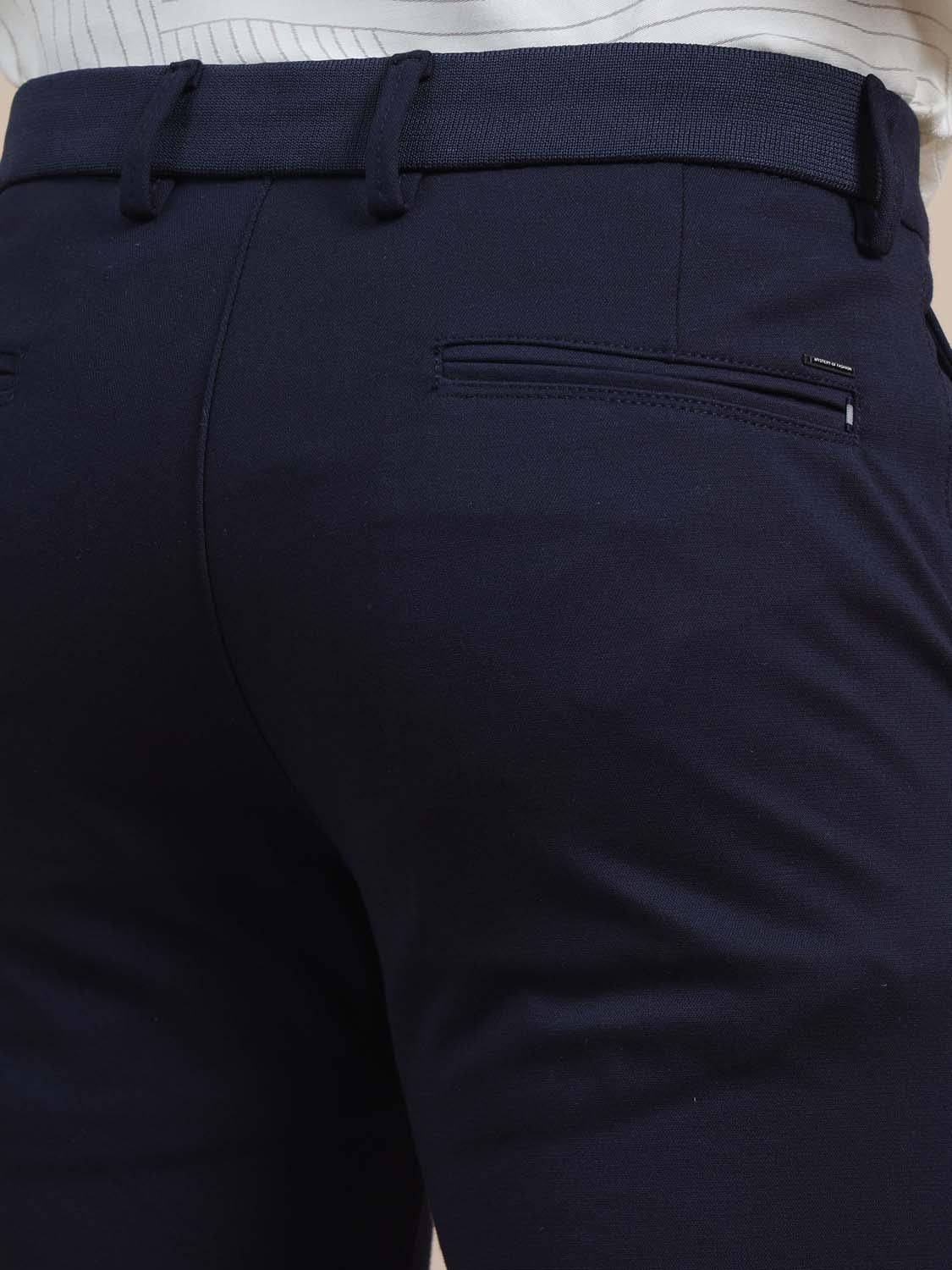 Flexi fusion 4 Way Navy Blue Chino Pants 