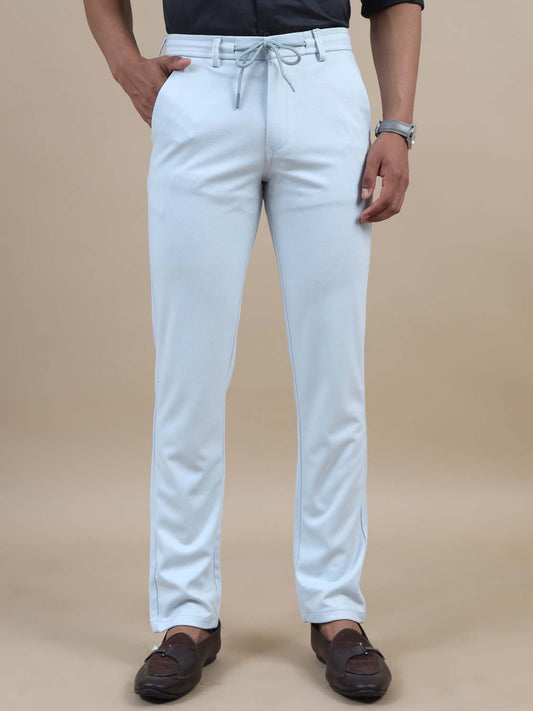 Draw dash Sky Blue Mens Chinos Regular Fit 