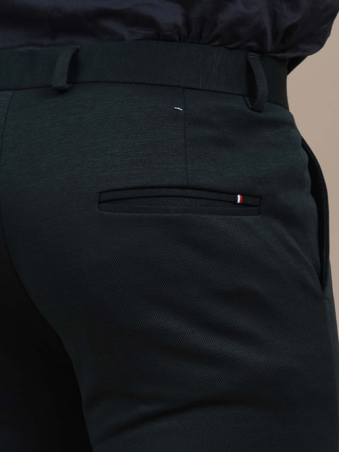  Dapper Sense Dark Green Chinos For Men