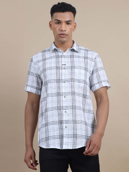 Plaidify White Checks Shirt