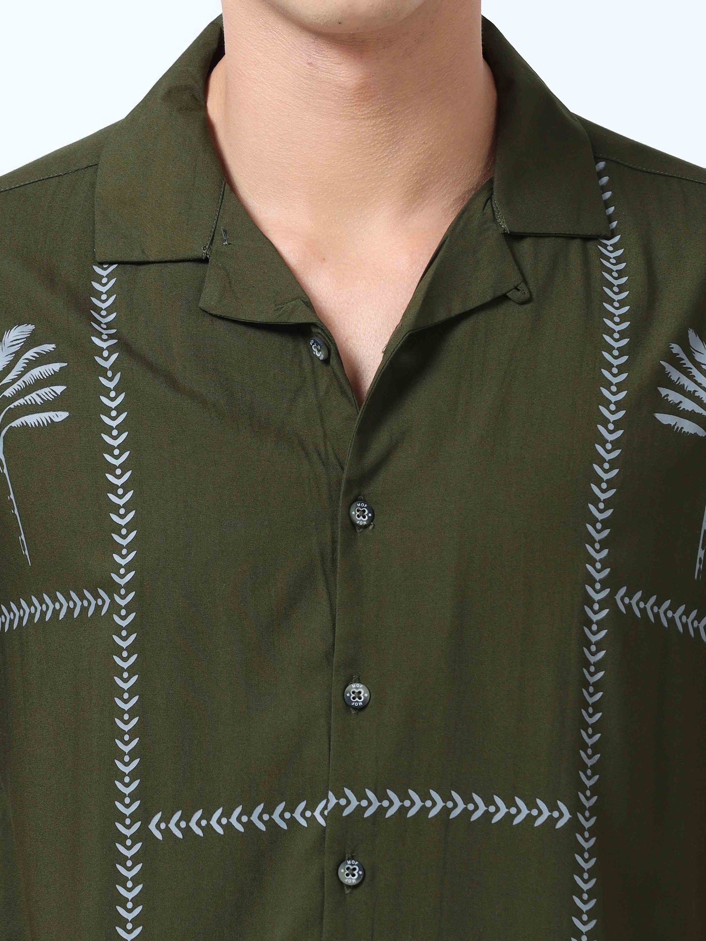 Men Rangoon Green Printed shirt