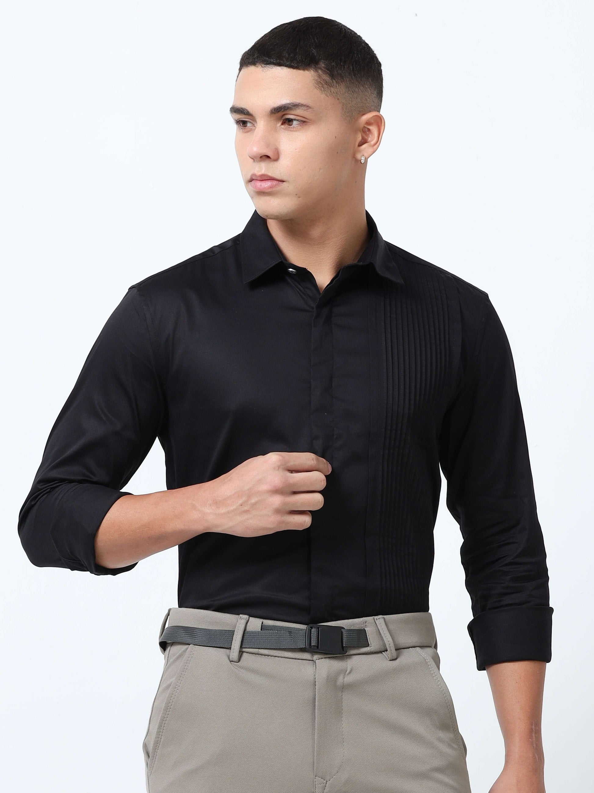 Black Formal Shirt for Men 