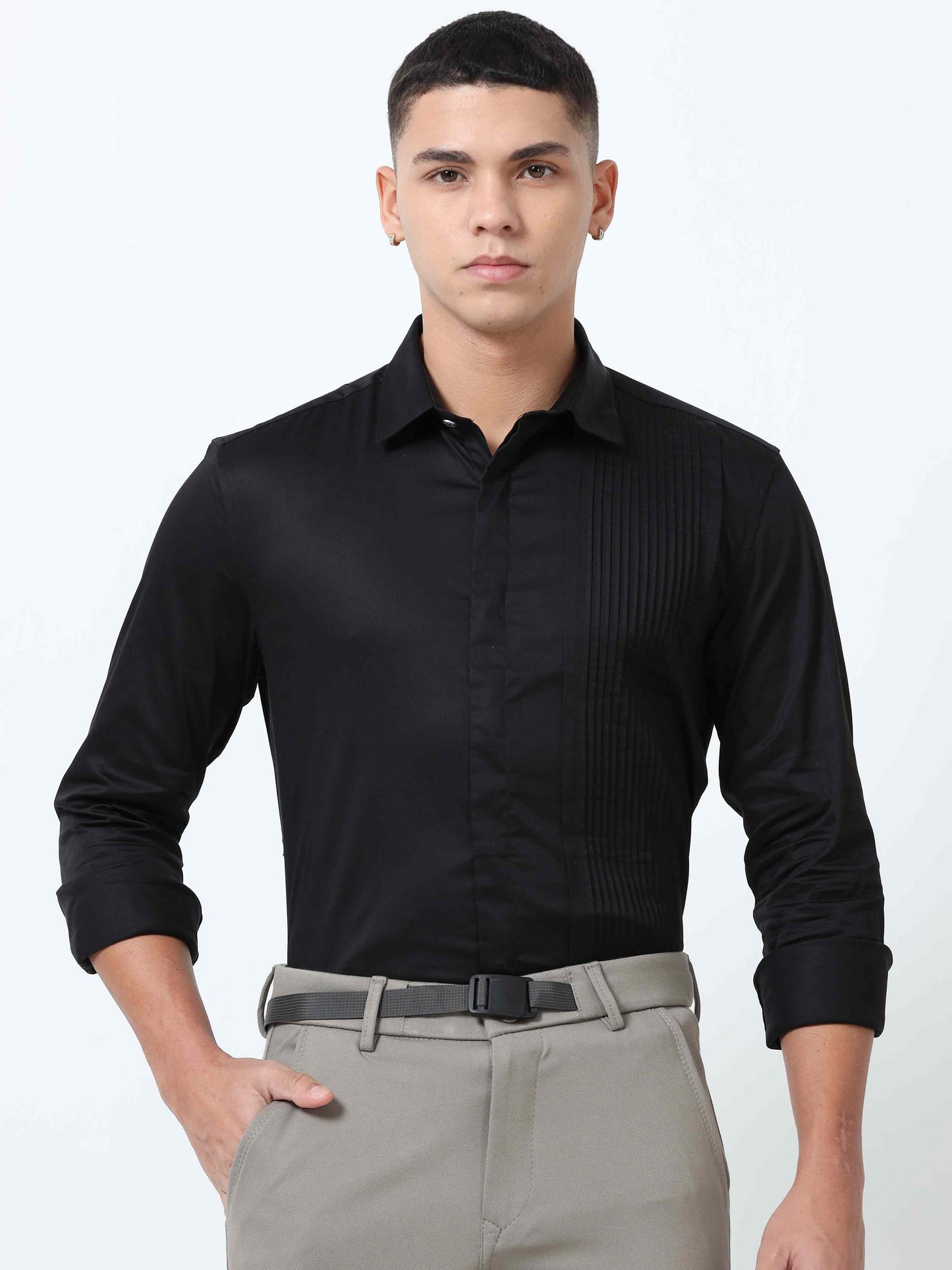 Black Formal Shirt for Men 