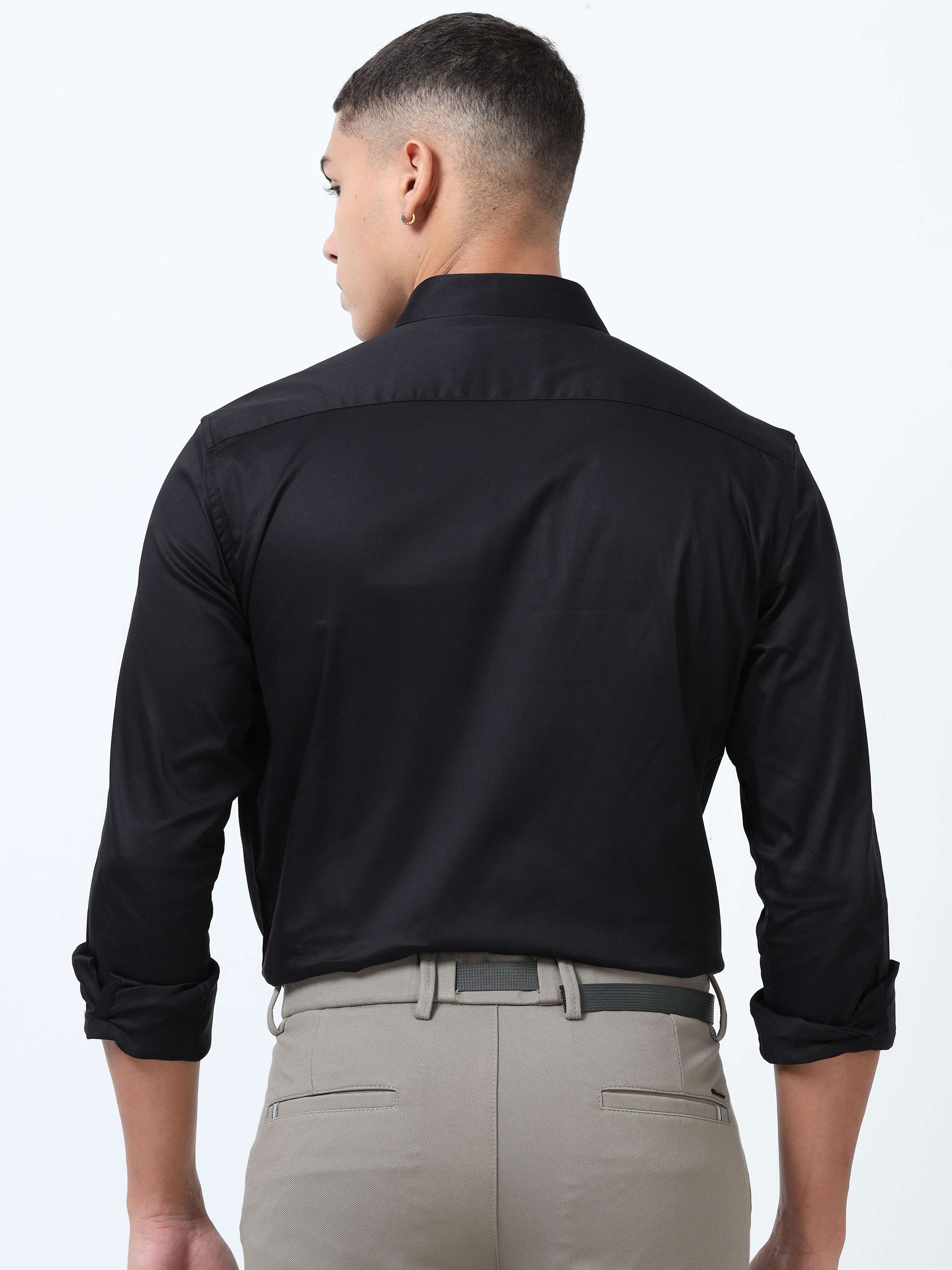 Black Formal Shirt for Men 