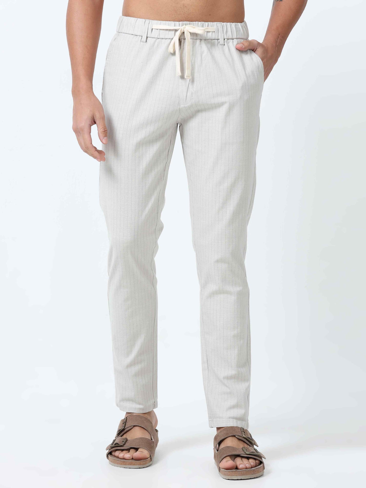 Men Beige Trouser