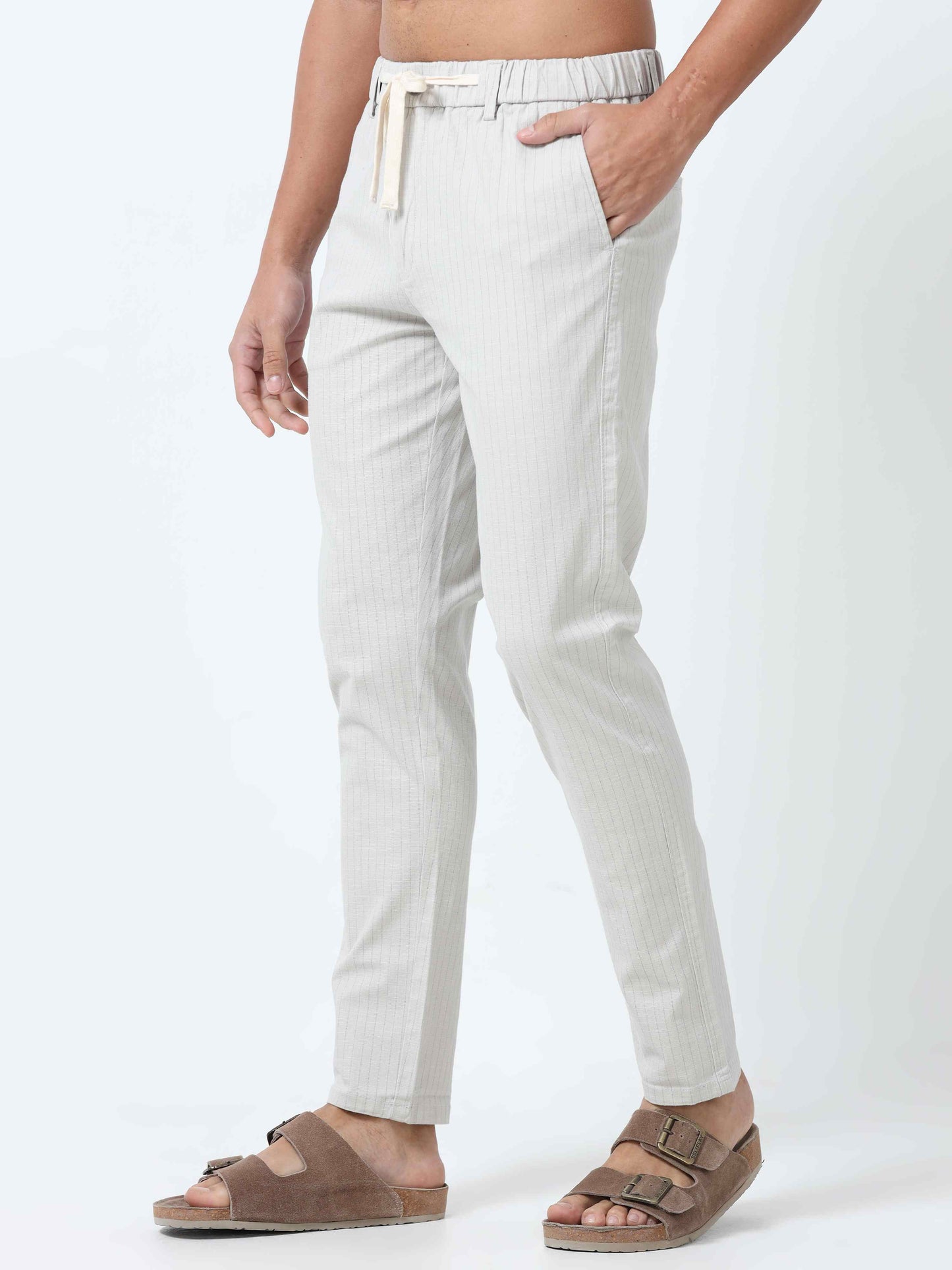 Men Beige Trouser