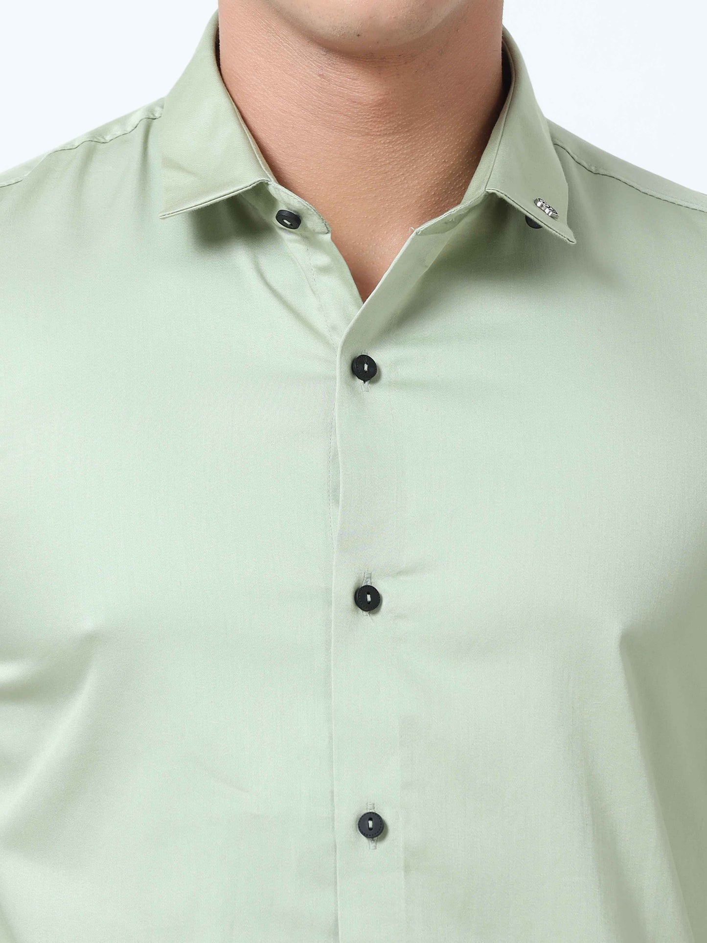 Pixie Green solid color shirts for men