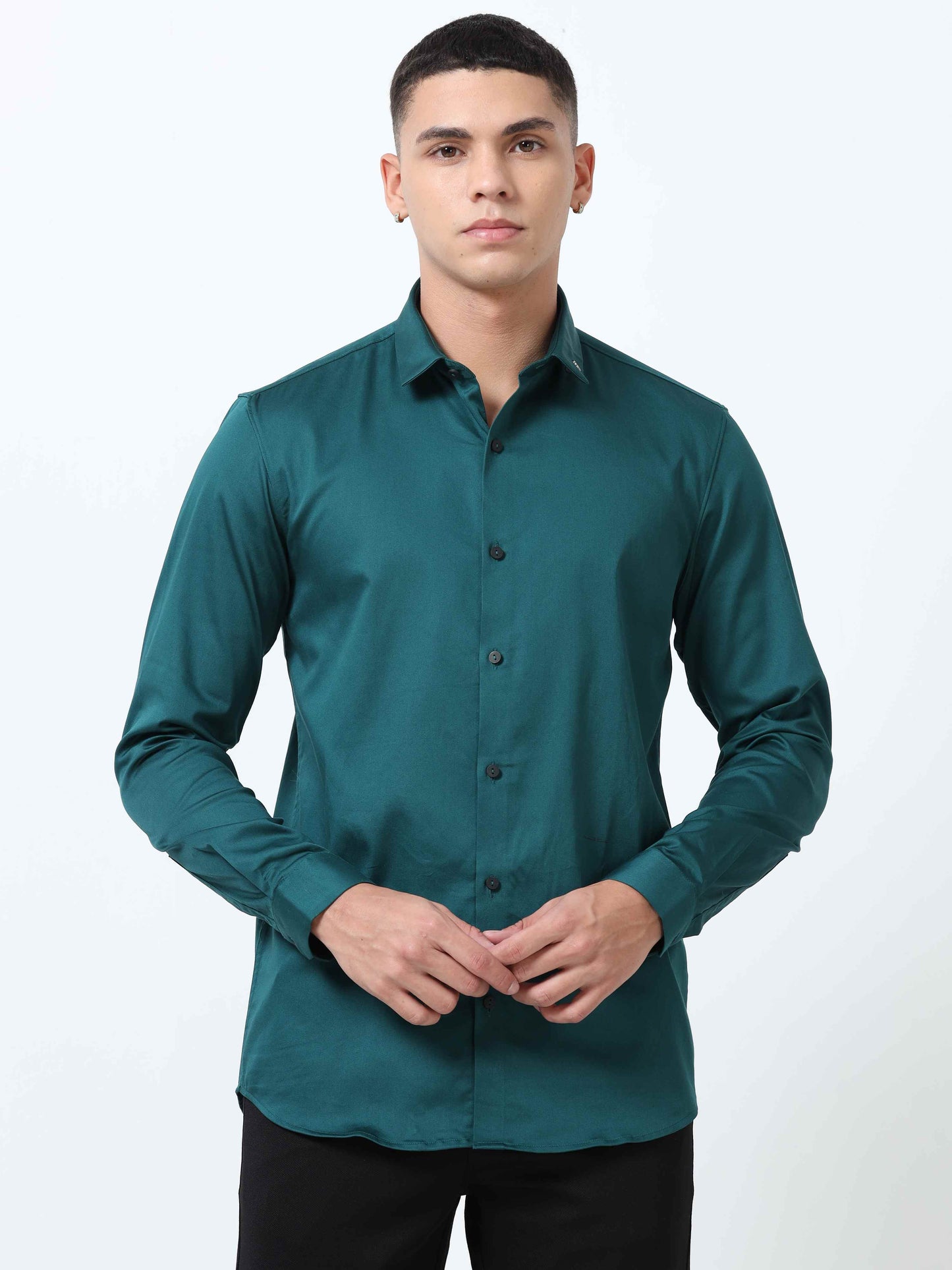 Dianne Solid Blue Formal Shirt for Men