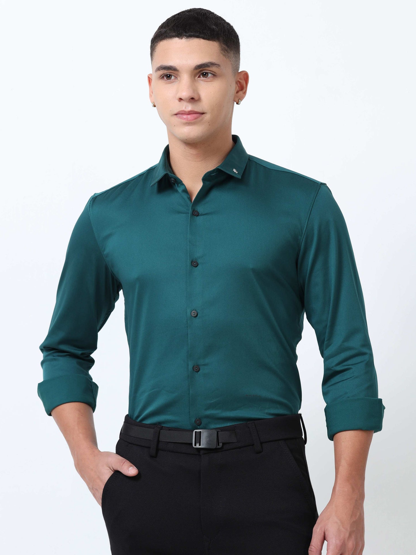 Dianne Solid Blue Formal Shirt for Men