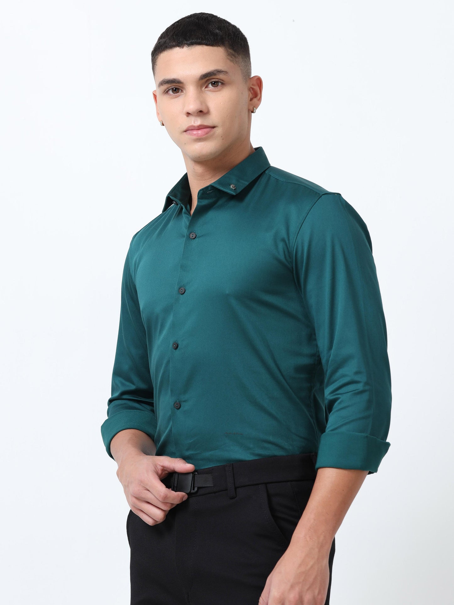 Dianne Solid Blue Formal Shirt for Men