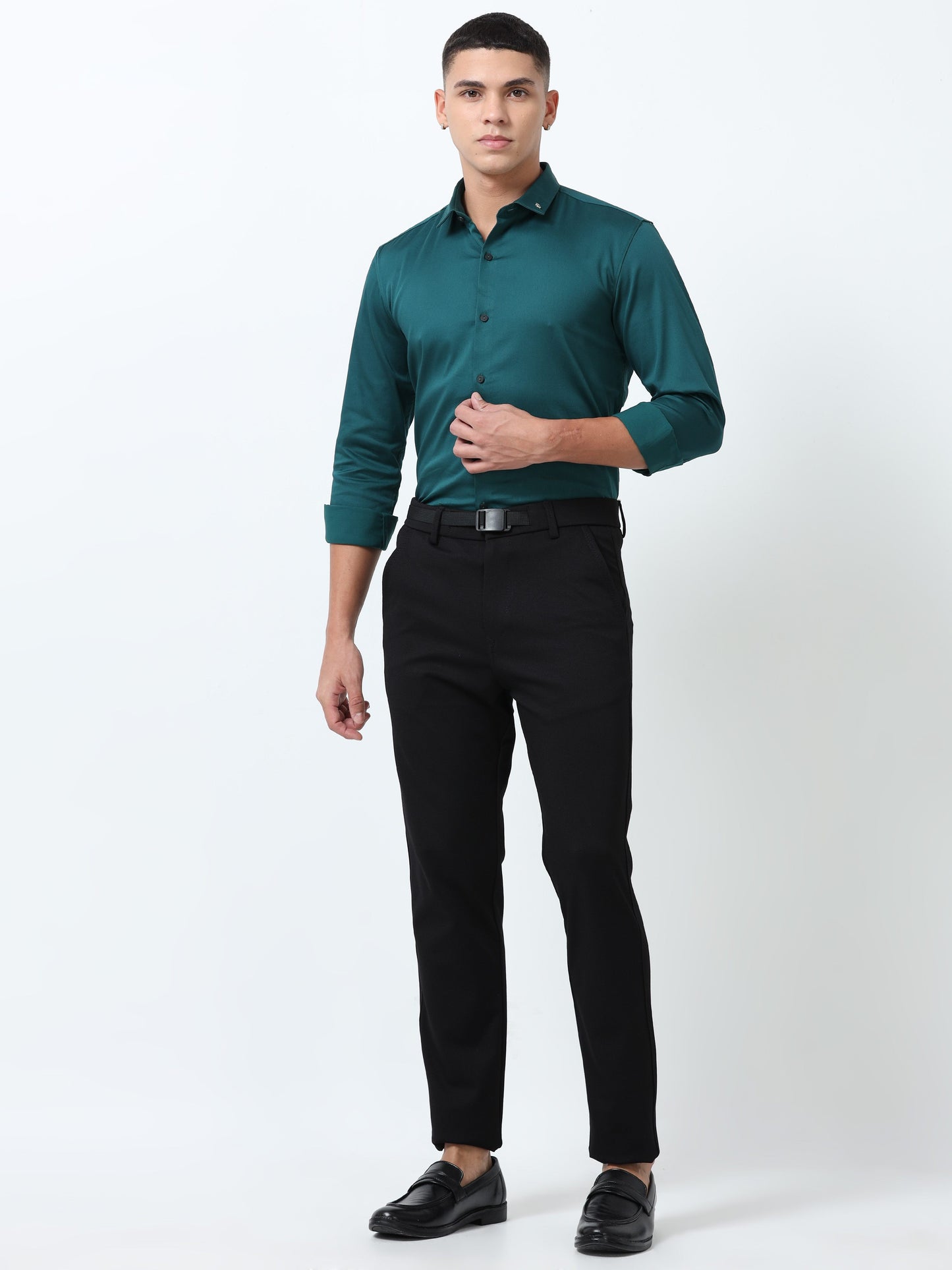 Dianne Solid Blue Formal Shirt for Men