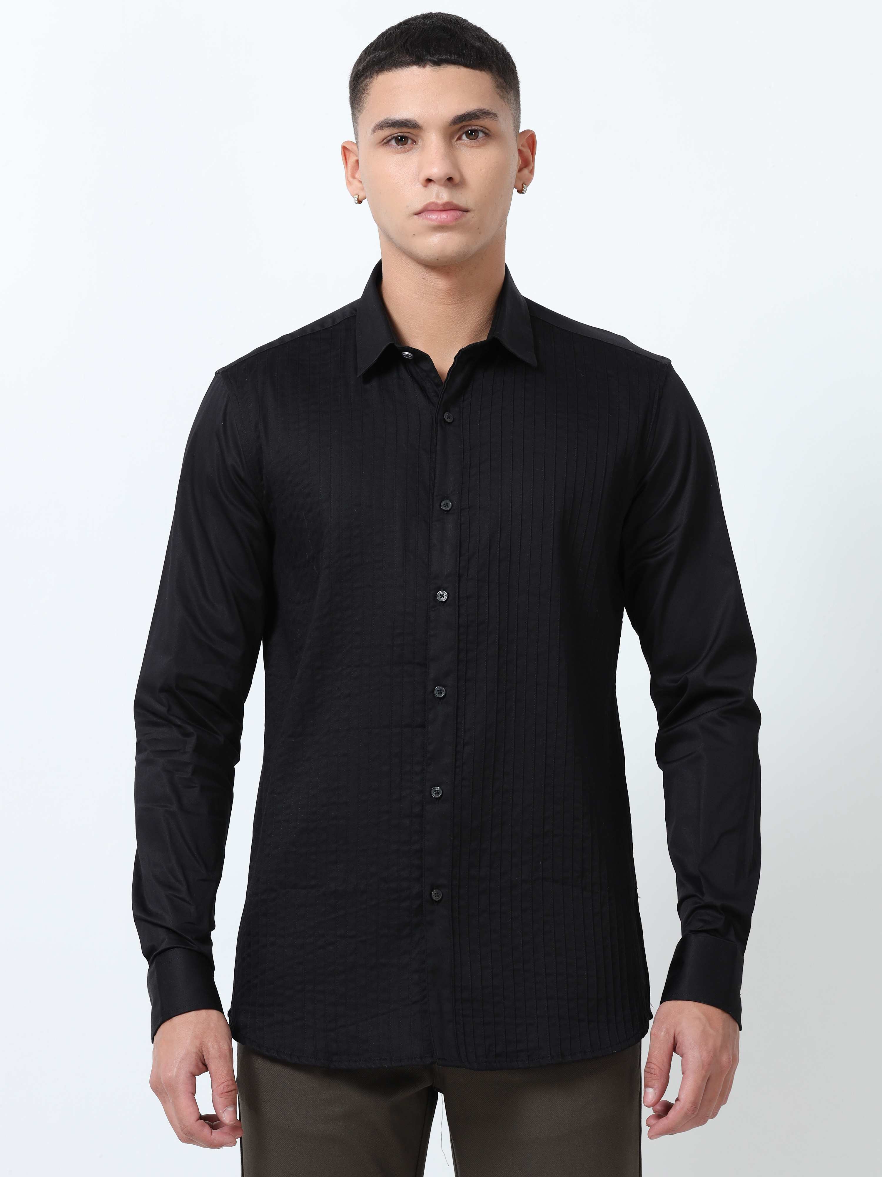 Black formal shirt online