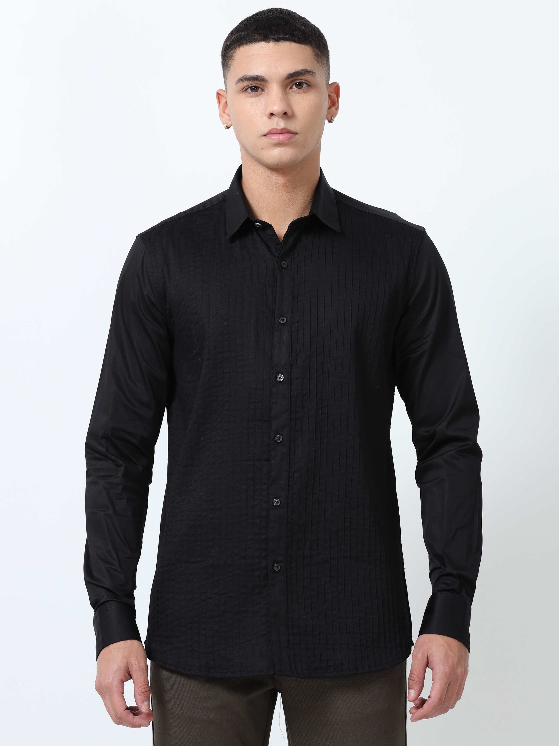 Black Formal Shirt for Men 