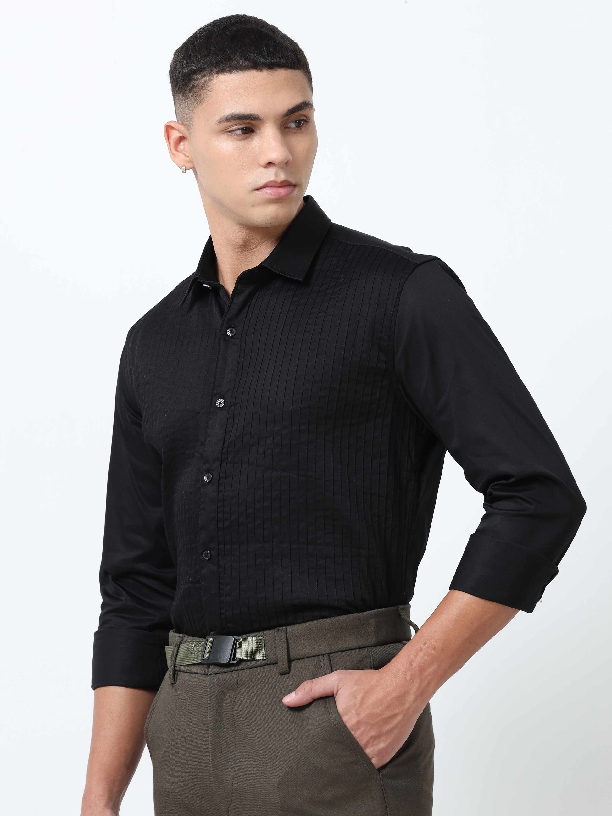 Black Formal Shirt for Men 