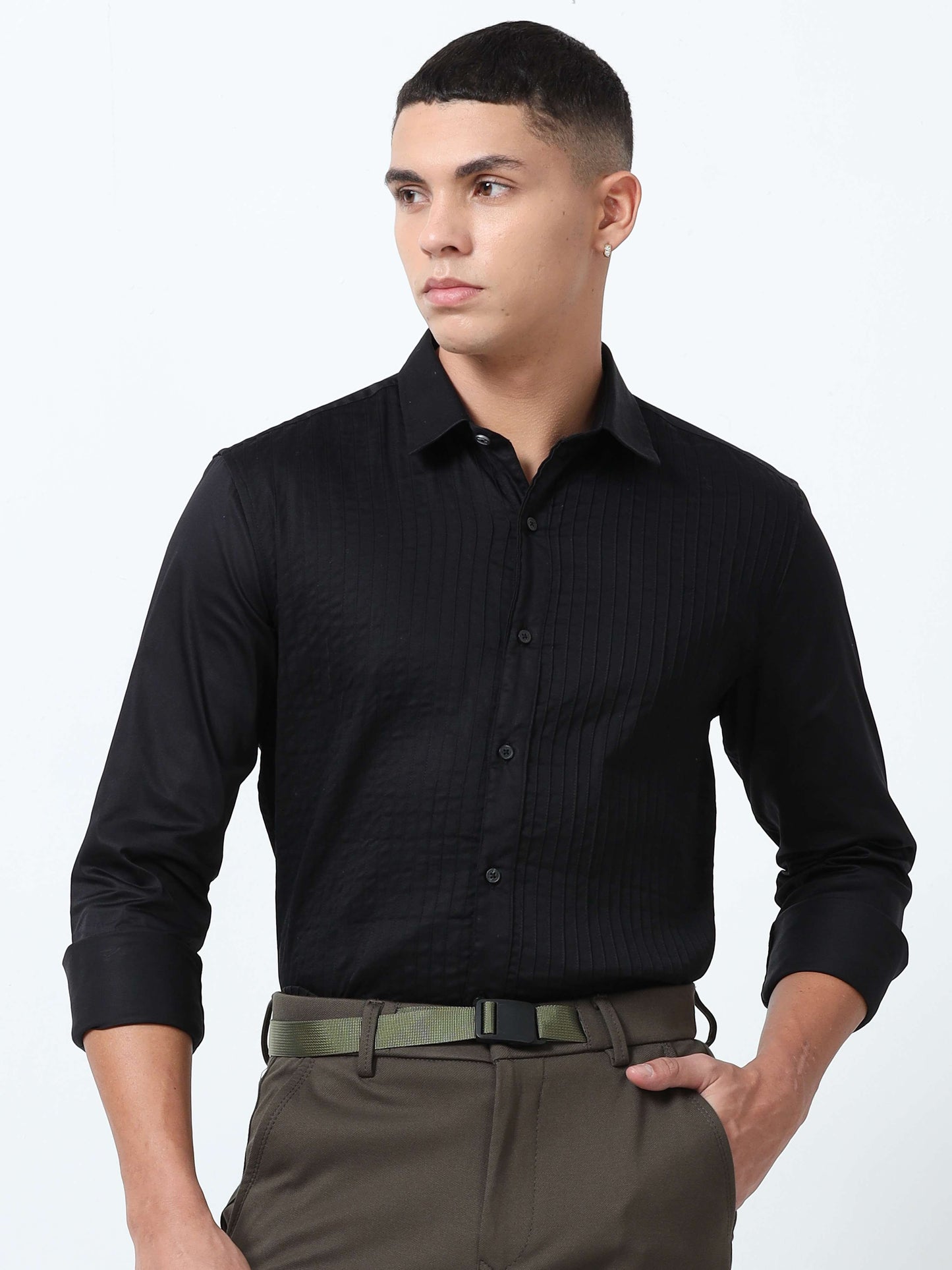 Black Formal Shirt for Men 