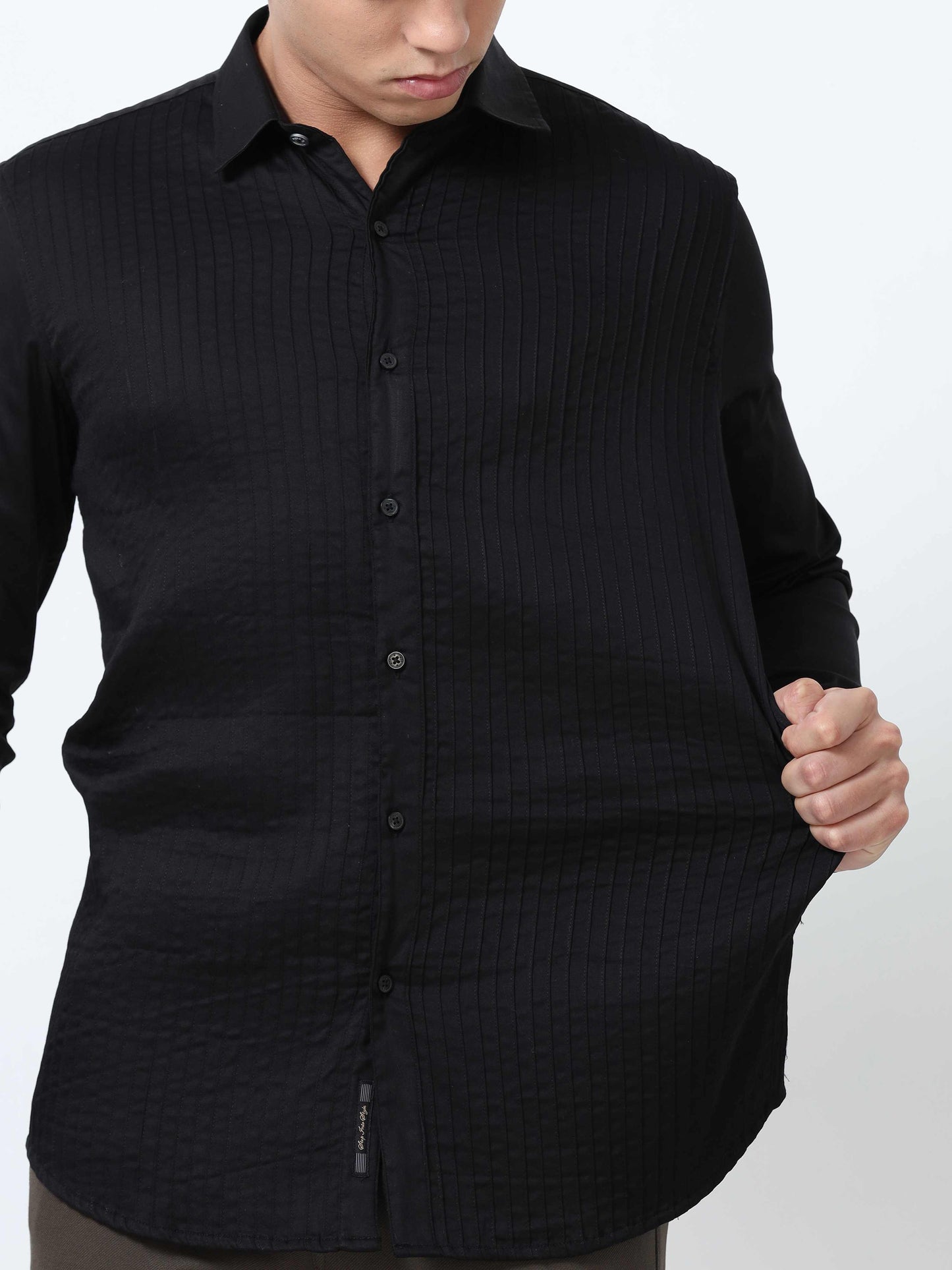 Black Formal Shirt for Men 