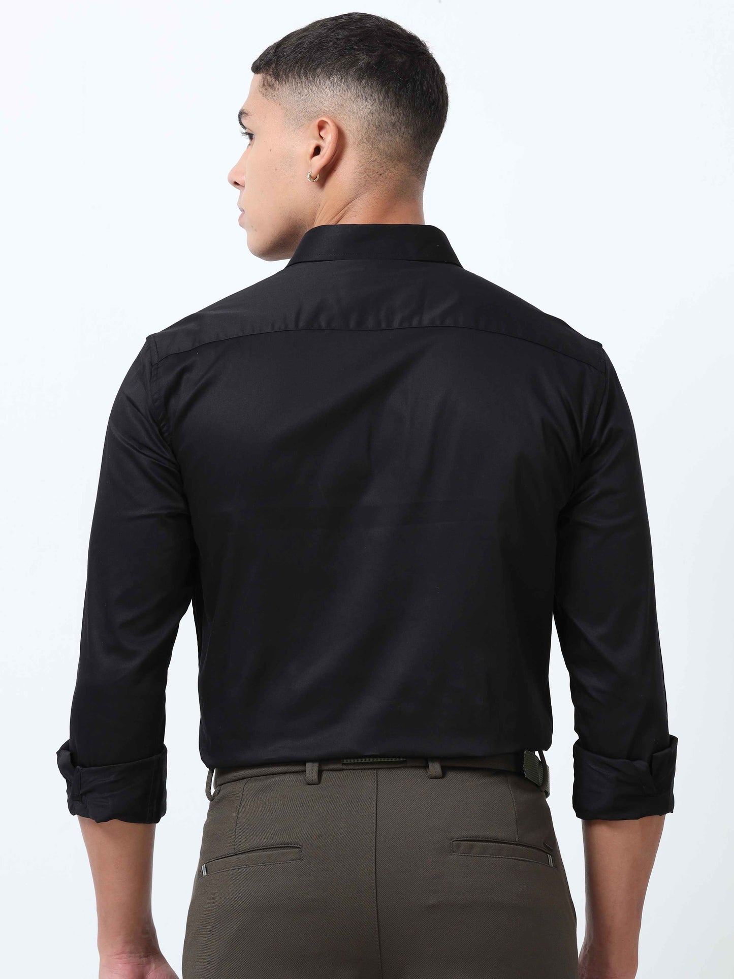 Black Formal Shirt for Men 