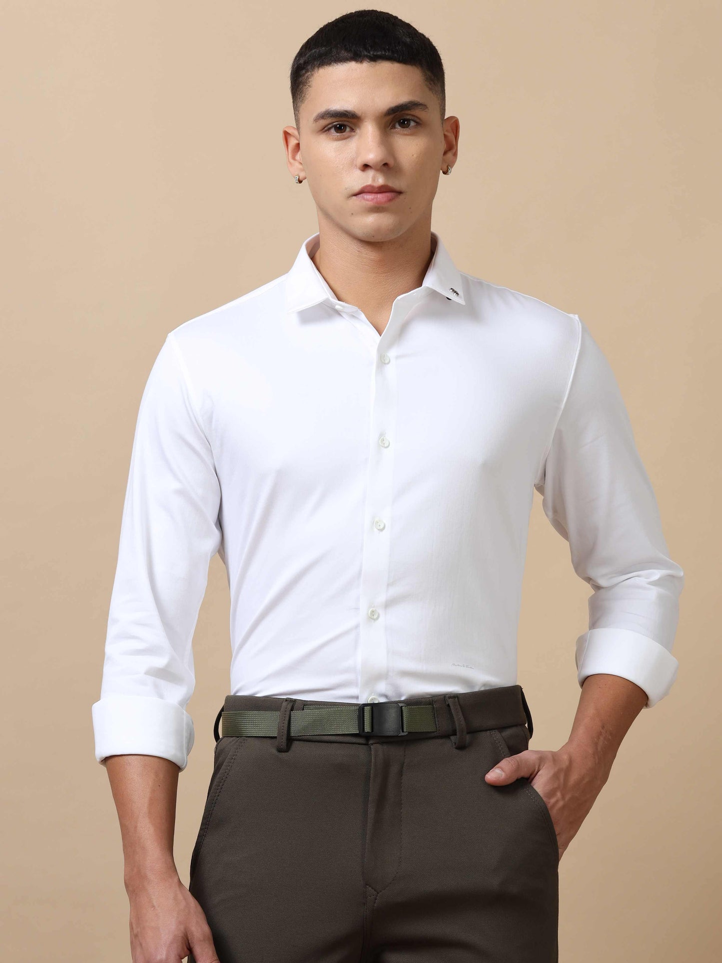 White Formal Shirt for Men 