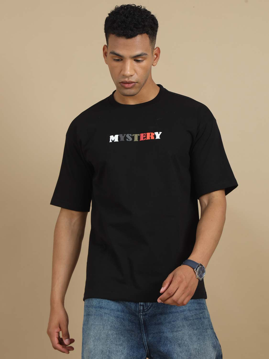 Puff Bomb Black Oversized T Shirt Men 