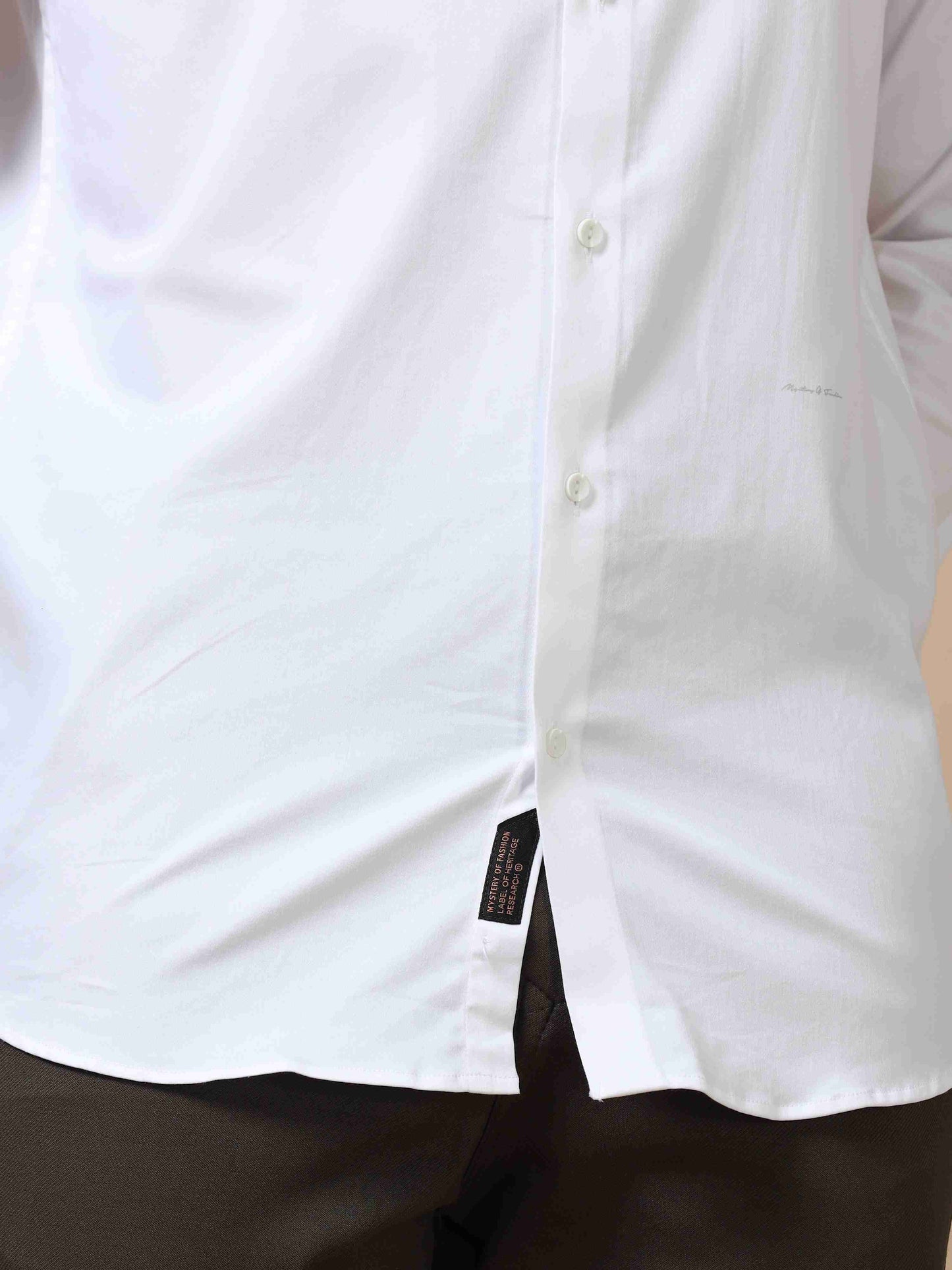 White Formal Shirt for Men 