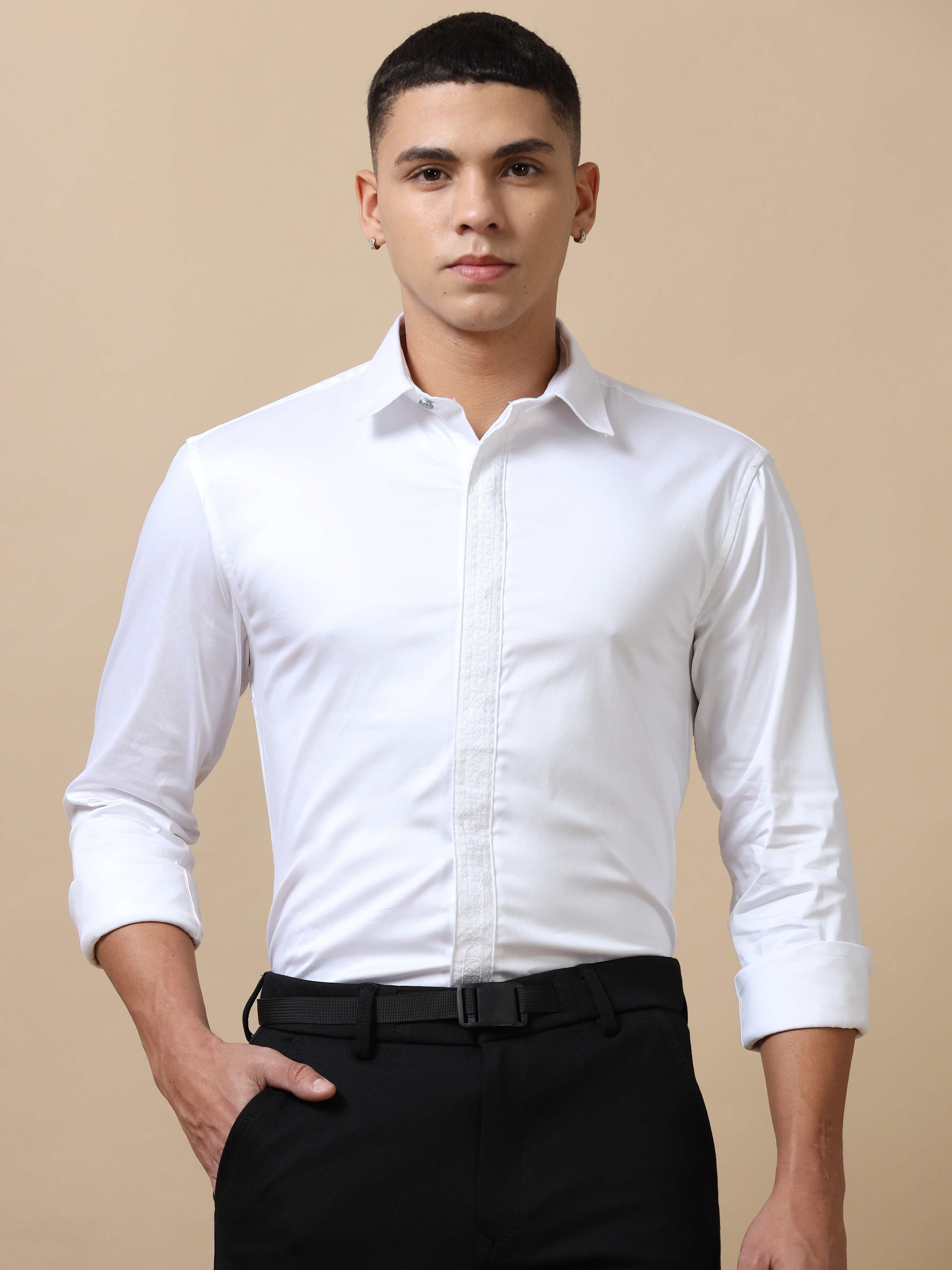 Mens party wear white shirts online