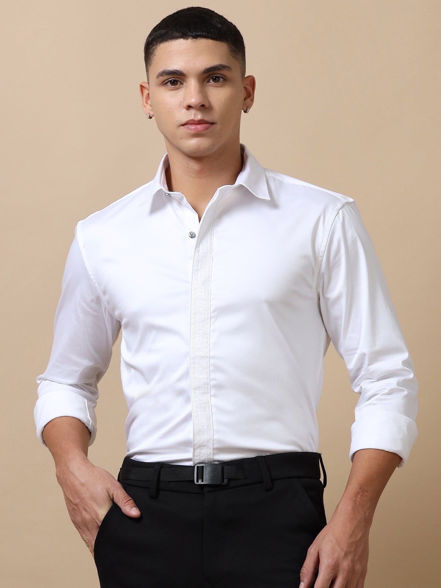 Mens White Party Wear