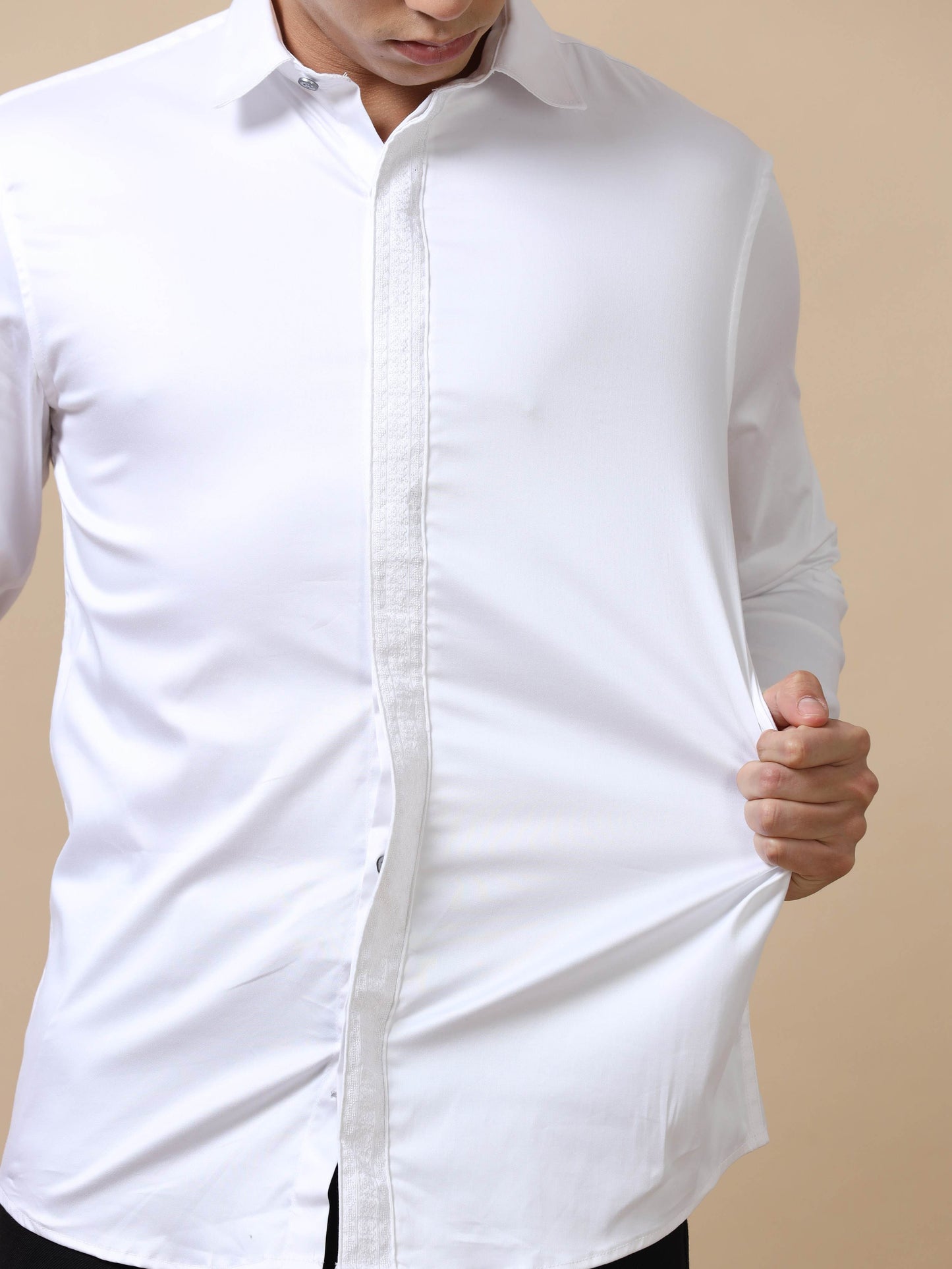 Mens White Party Wear