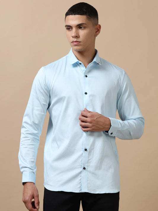  Light Blue Formal Shirt for Men