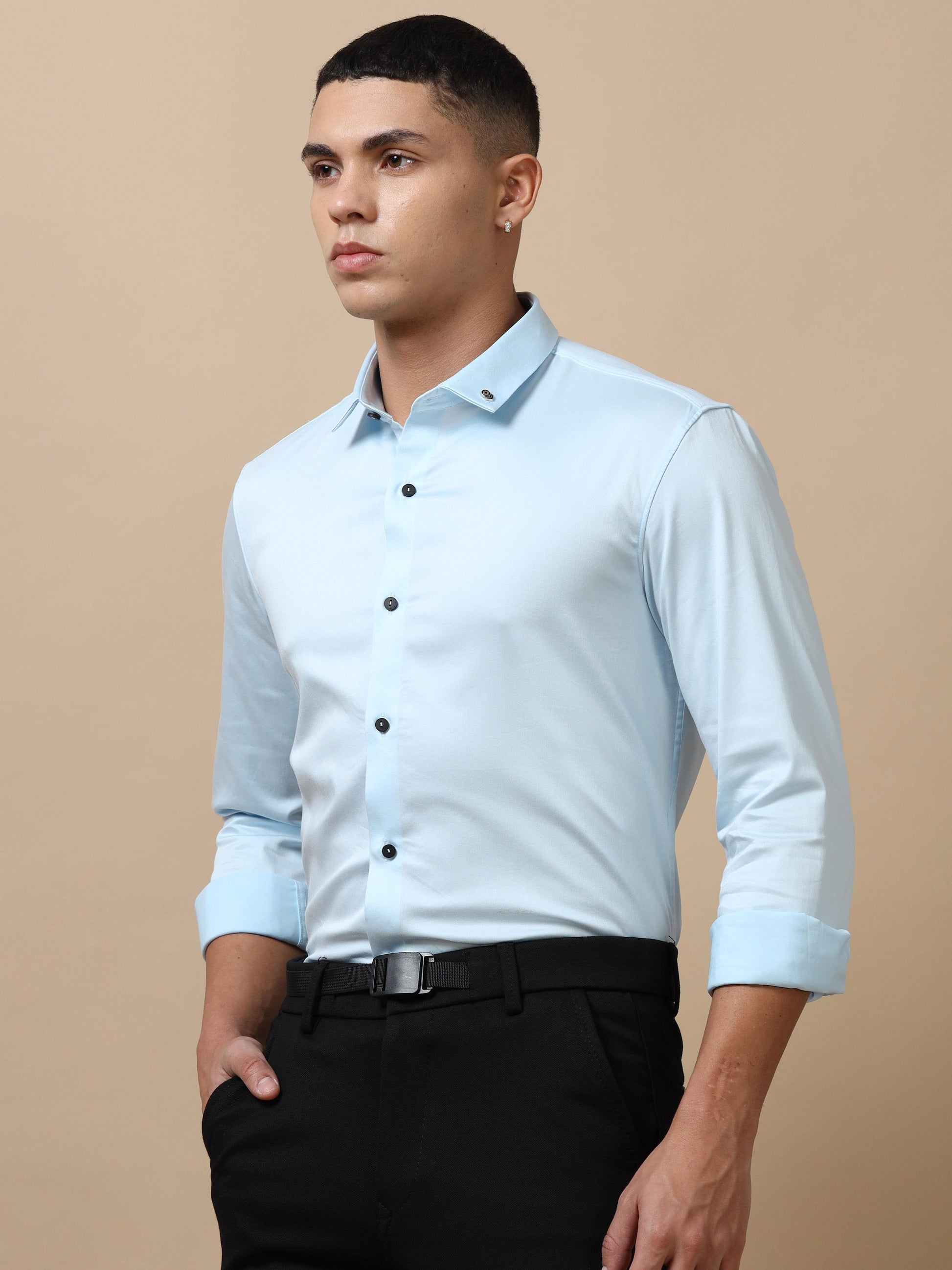  Light Blue Formal Shirt for Men