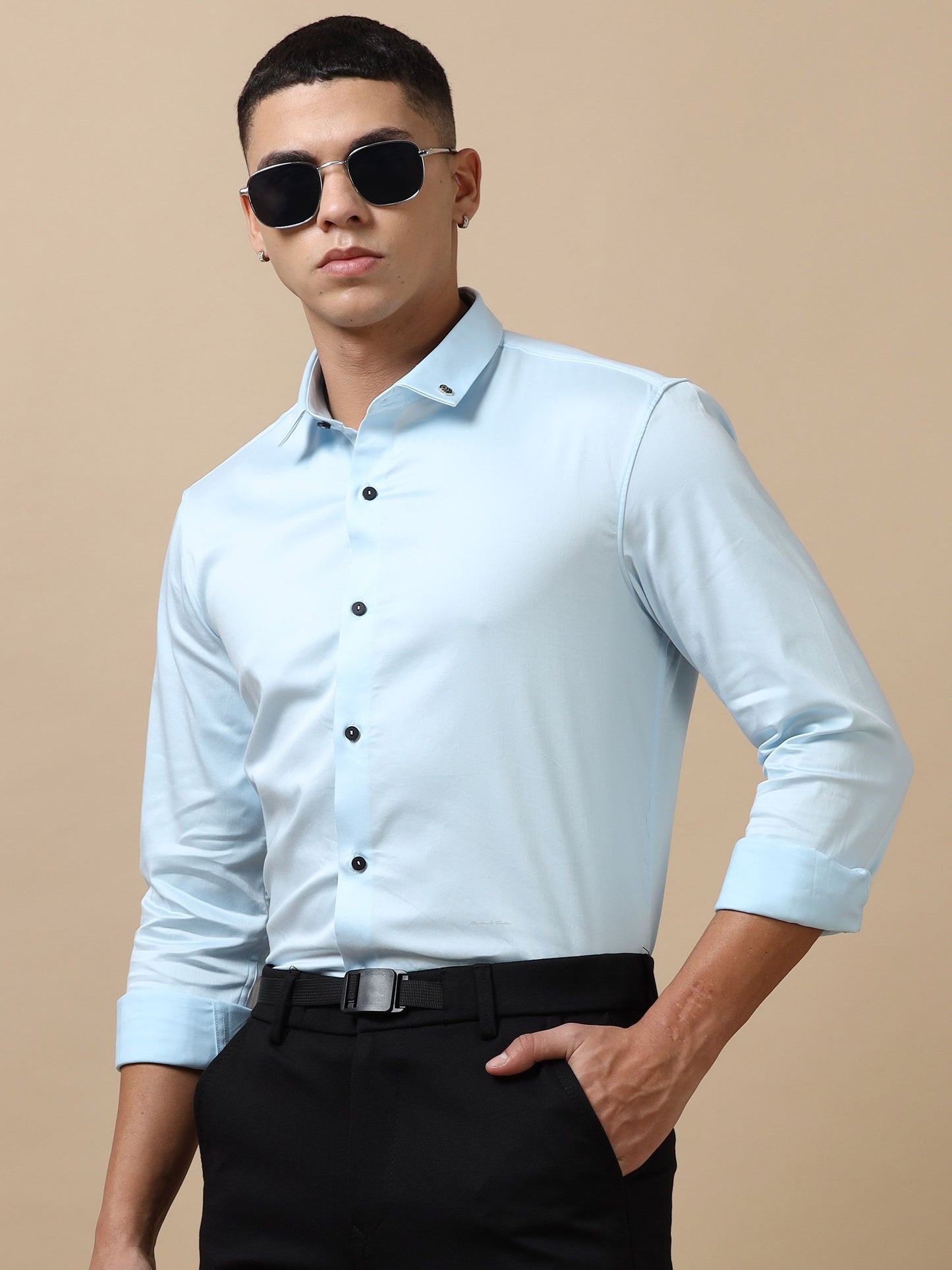  Light Blue Formal Shirt for Men