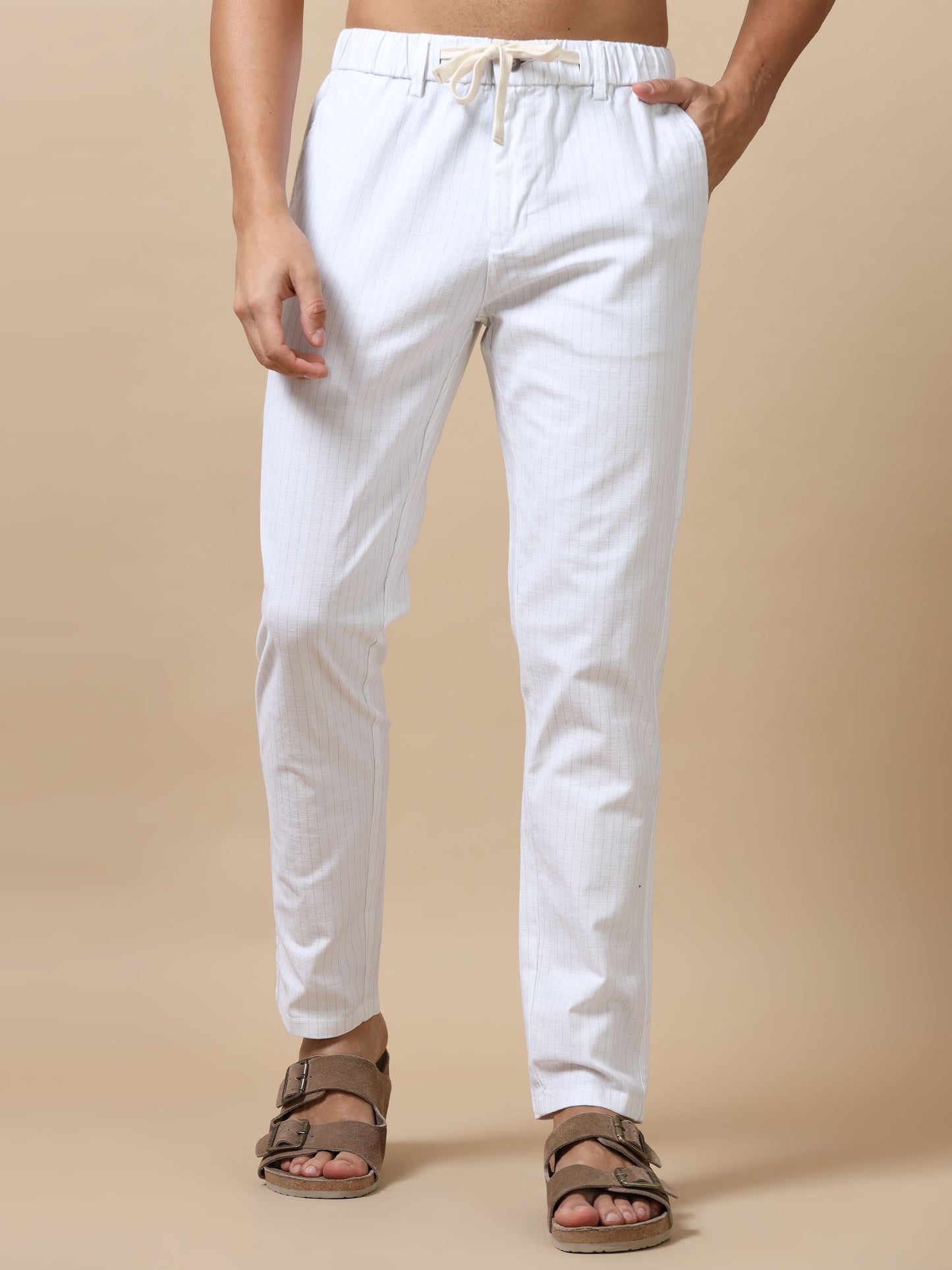 Men White Trouser