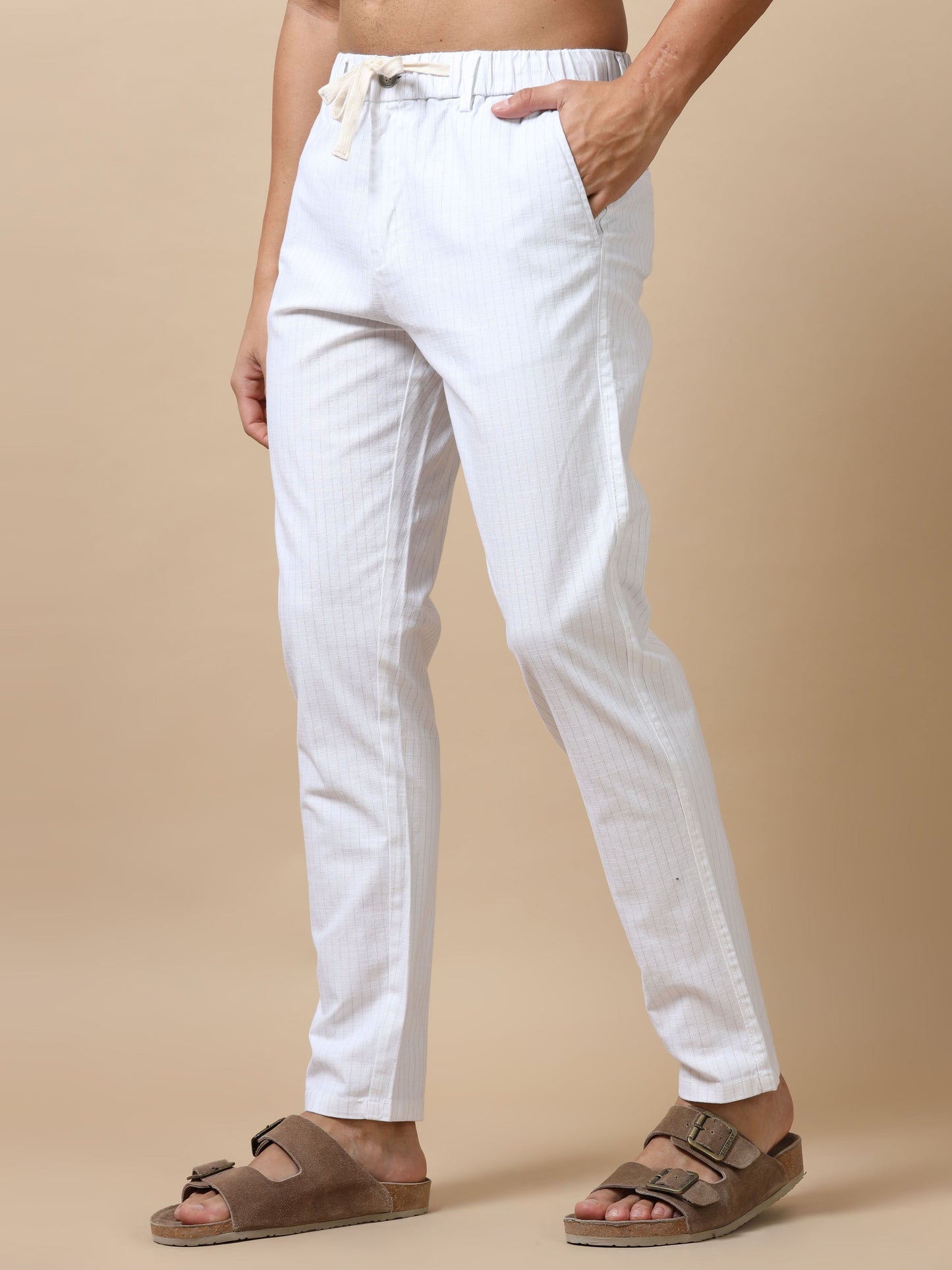 Men White Trouser