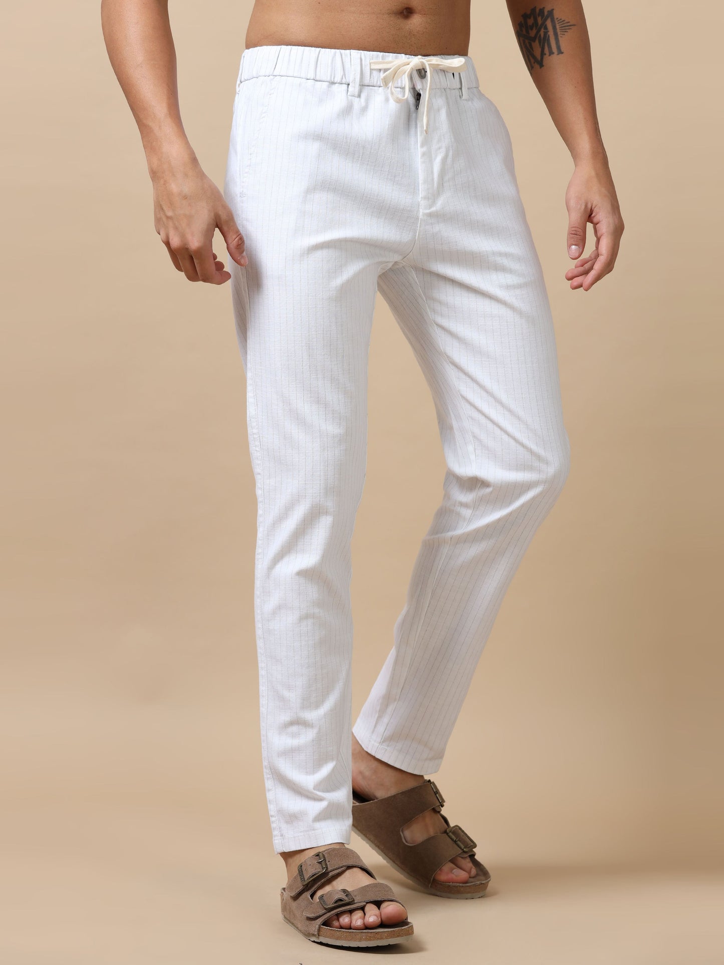 Men White Trouser