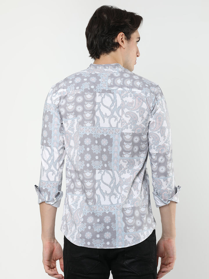  Digital Paisley New Pattern Shirt Mens