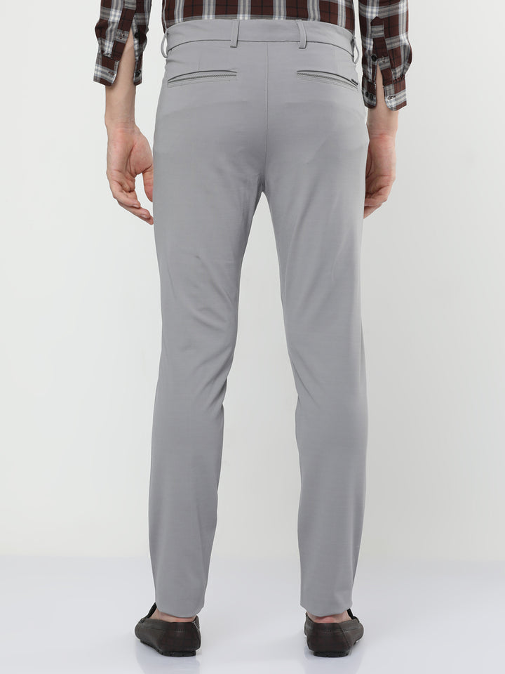 Gunsmoke Grey Solid Mens Chino Trousers